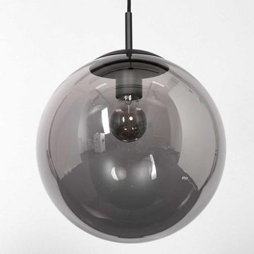 click-licht Hängeleuchte Pendelleuchte Bollique in Schwarz und Schwarz-transparent E27 200mm, keine Angabe, Leuchtmittel enthalten: Nein, warmweiss, Hängeleuchte, Pendellampe, Pendelleuchte