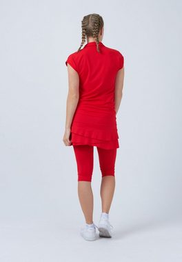 SPORTKIND Funktionsshirt Golf Polo Shirt Loose-Fit Mädchen & Damen rot