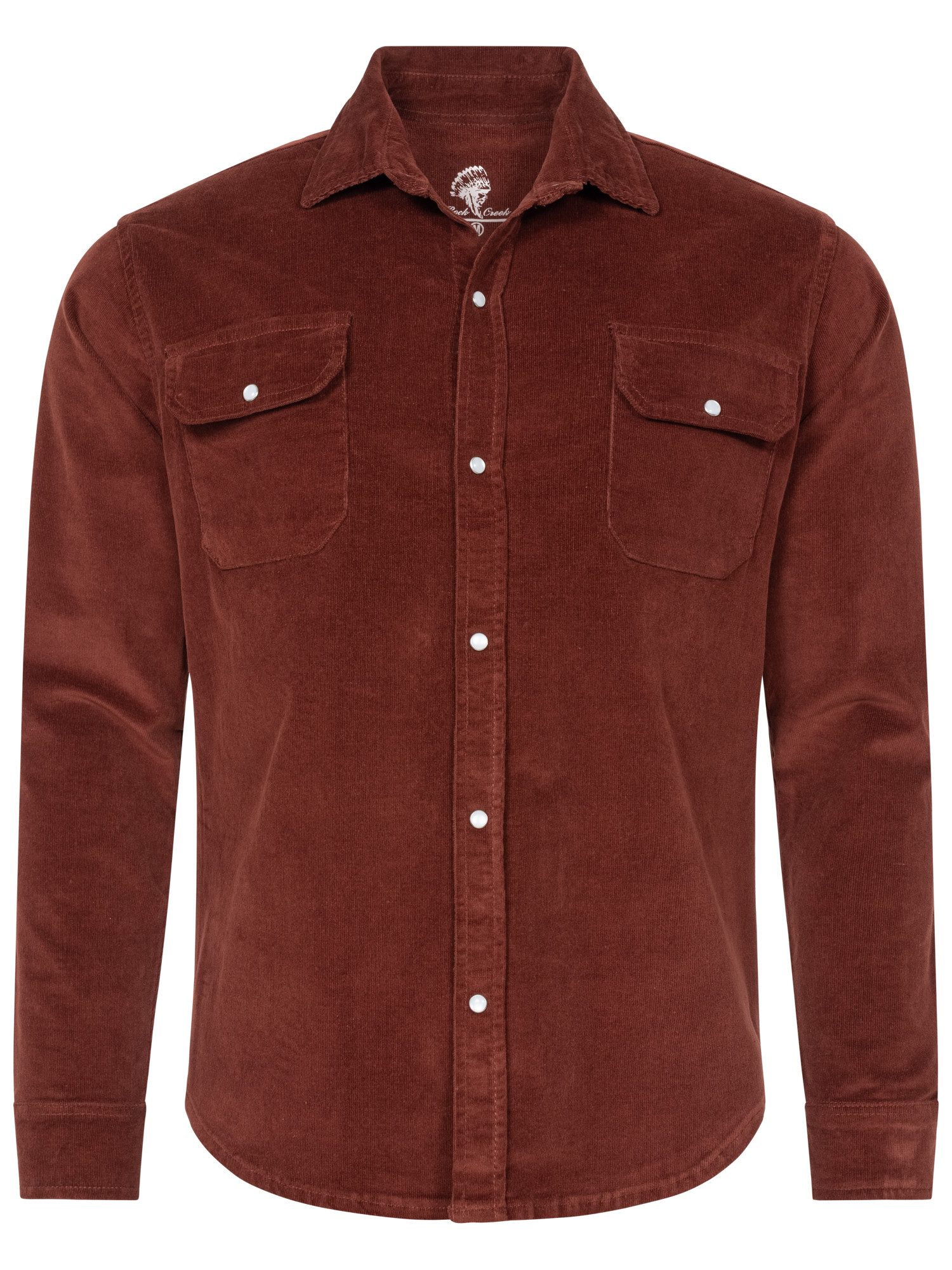 Rock Creek Outdoorhemd Cordhemd Herren Hemd H-412 Langarm, Kentkragen