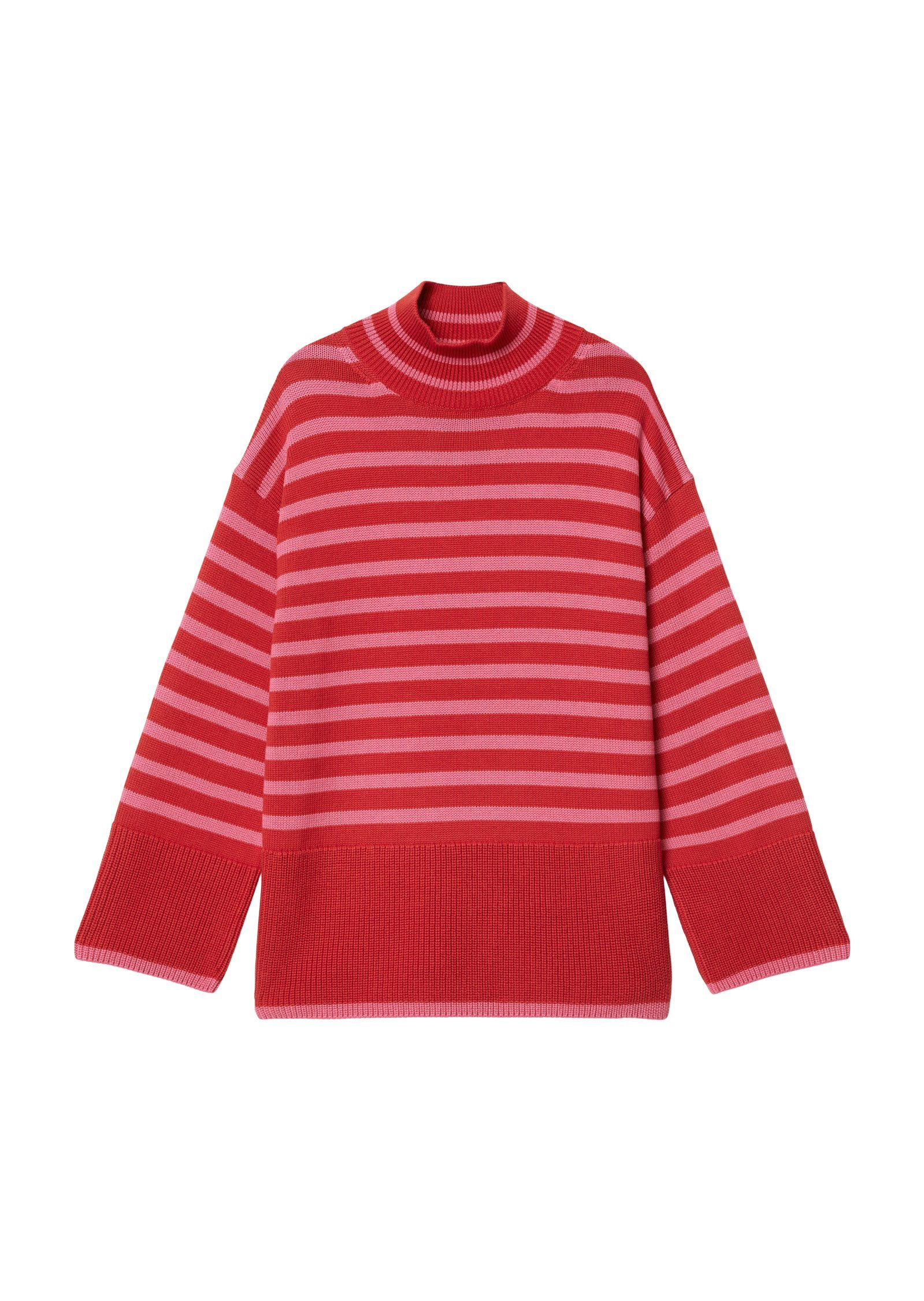 Marc O'Polo Strickpullover oversized red multi/shiny