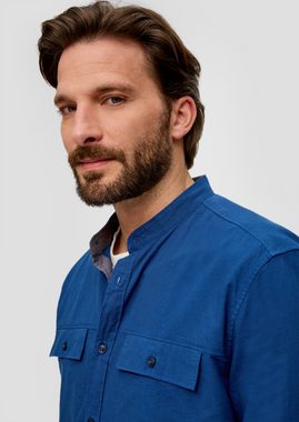s.Oliver Langarmhemd Regular: Hemd mit Stehkragen