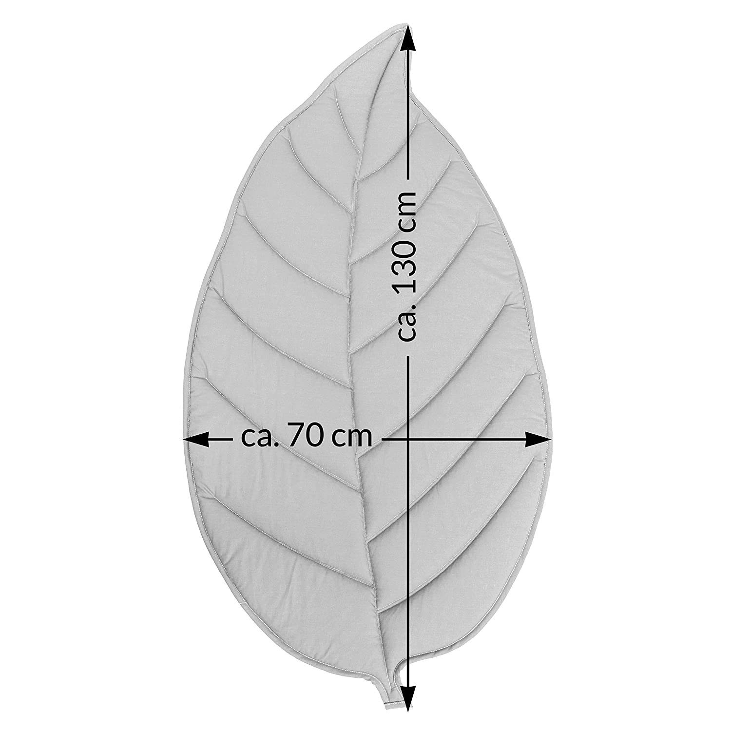 Amilian, x cm, Spieldecke, Pustenblume Gemustert 130 Deko, Matte, Krabbelteppich; oder Baby, in Kinder Grau Krabbeldecke ca. (Made Laufgittereinlage, cm für Grautöne, blattförmig: Spielmatte, 70 EU) Kuscheldecke, gepolstert, Teppich,