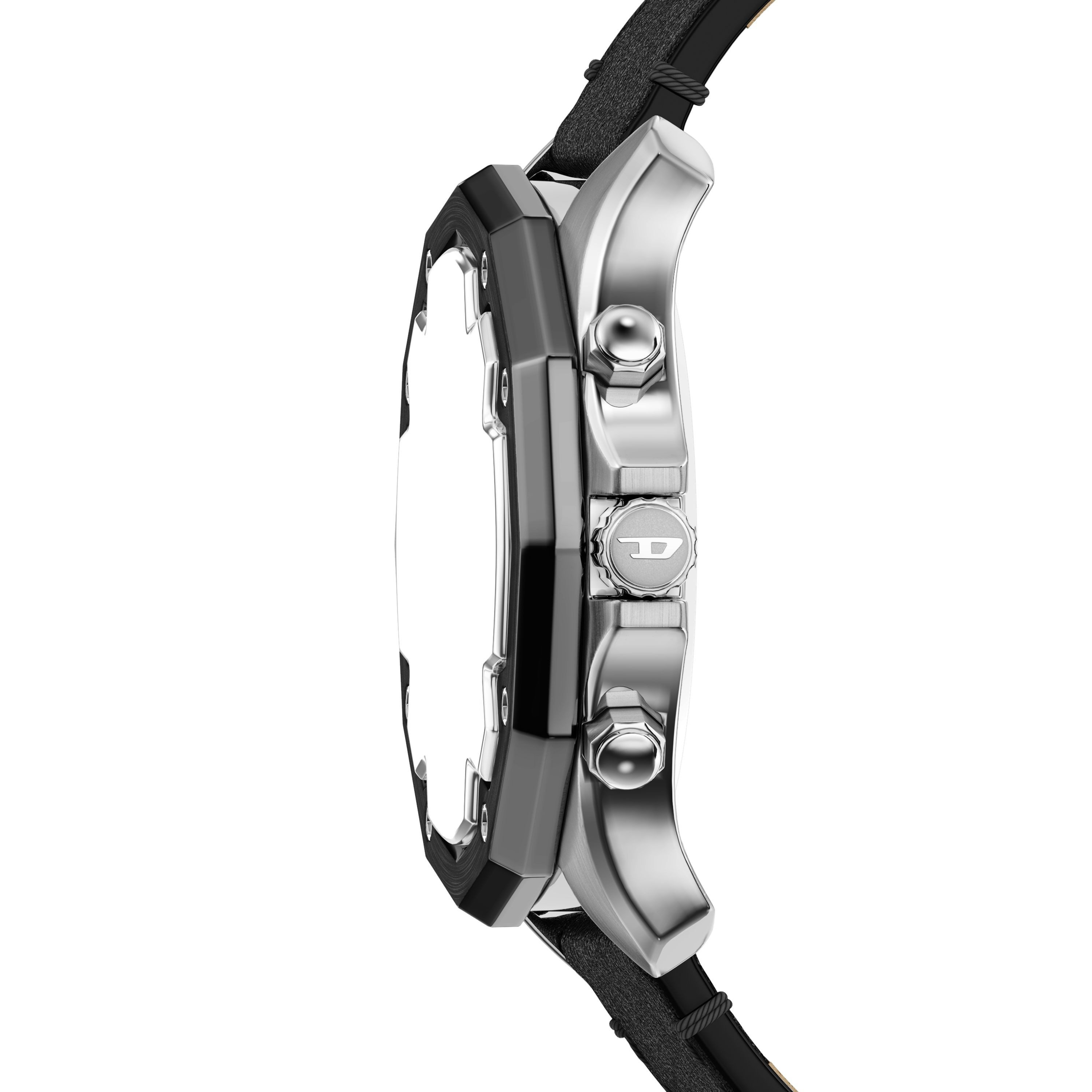 Diesel Chronograph STINGER DZ4710, Quarzuhr, Armbanduhr, Herrenuhr, Lederarmband, analog, Stoppfunktion