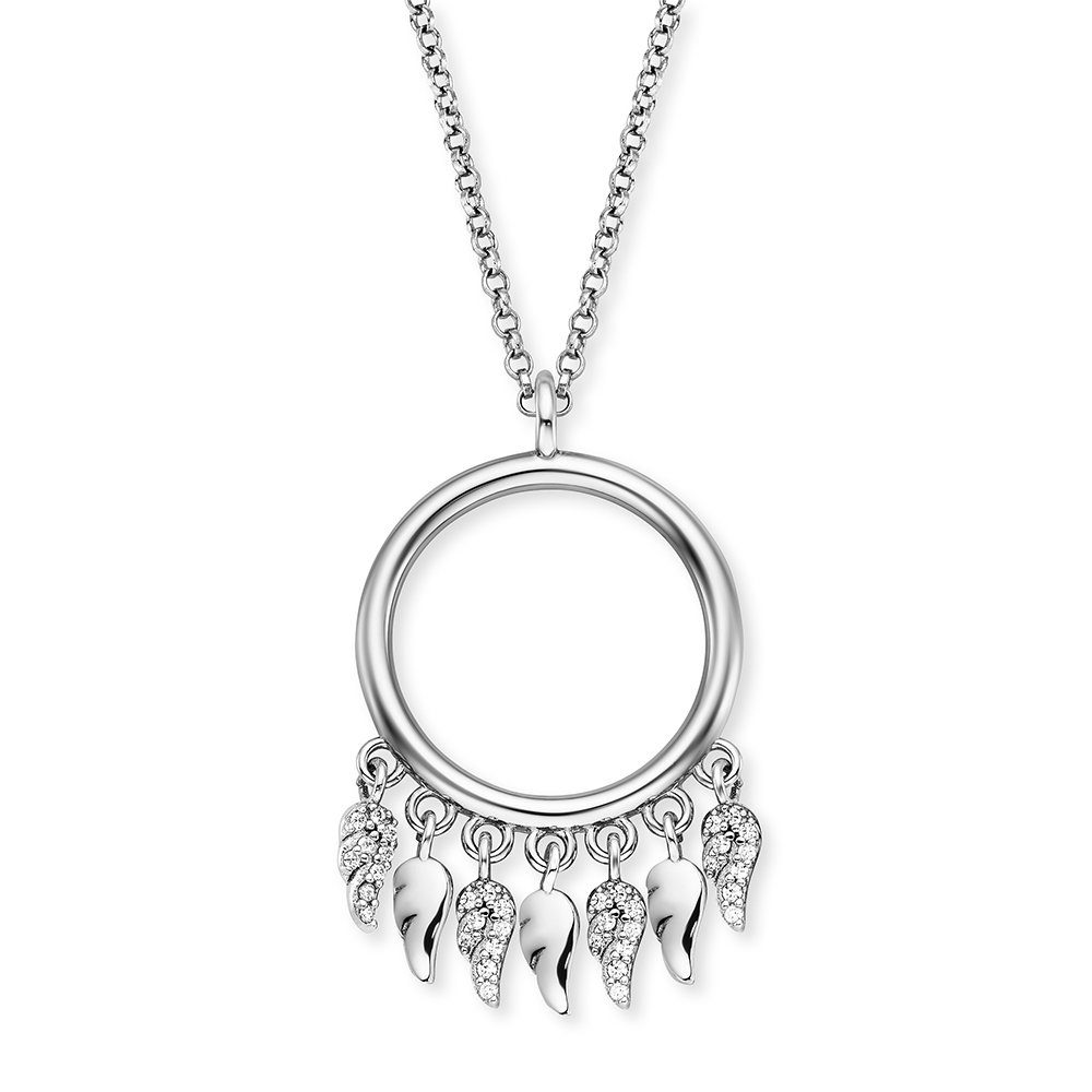 Kette mit Anhänger Engelsrufer Kette Silber ERN-FLYWING-ZI Flügel mit Zirkonia