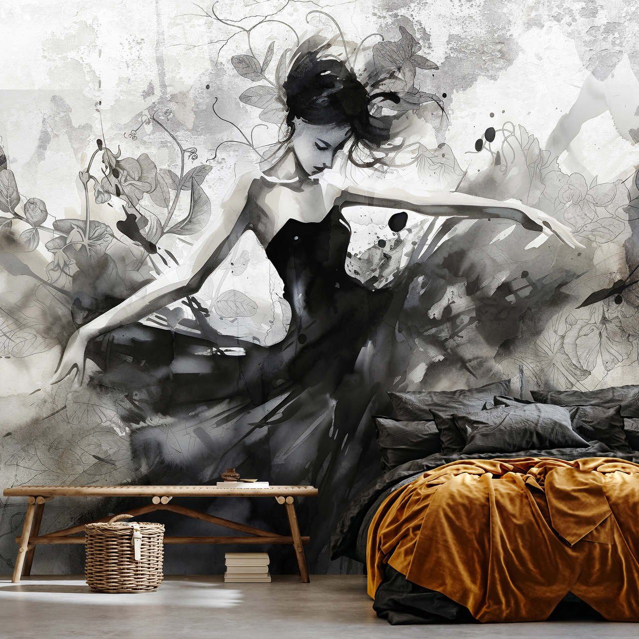 Wallarena Fototapete Foto - Mehrfarbig - Modern - Vlies - Schlafzimmer, glatt, 104x70cm
