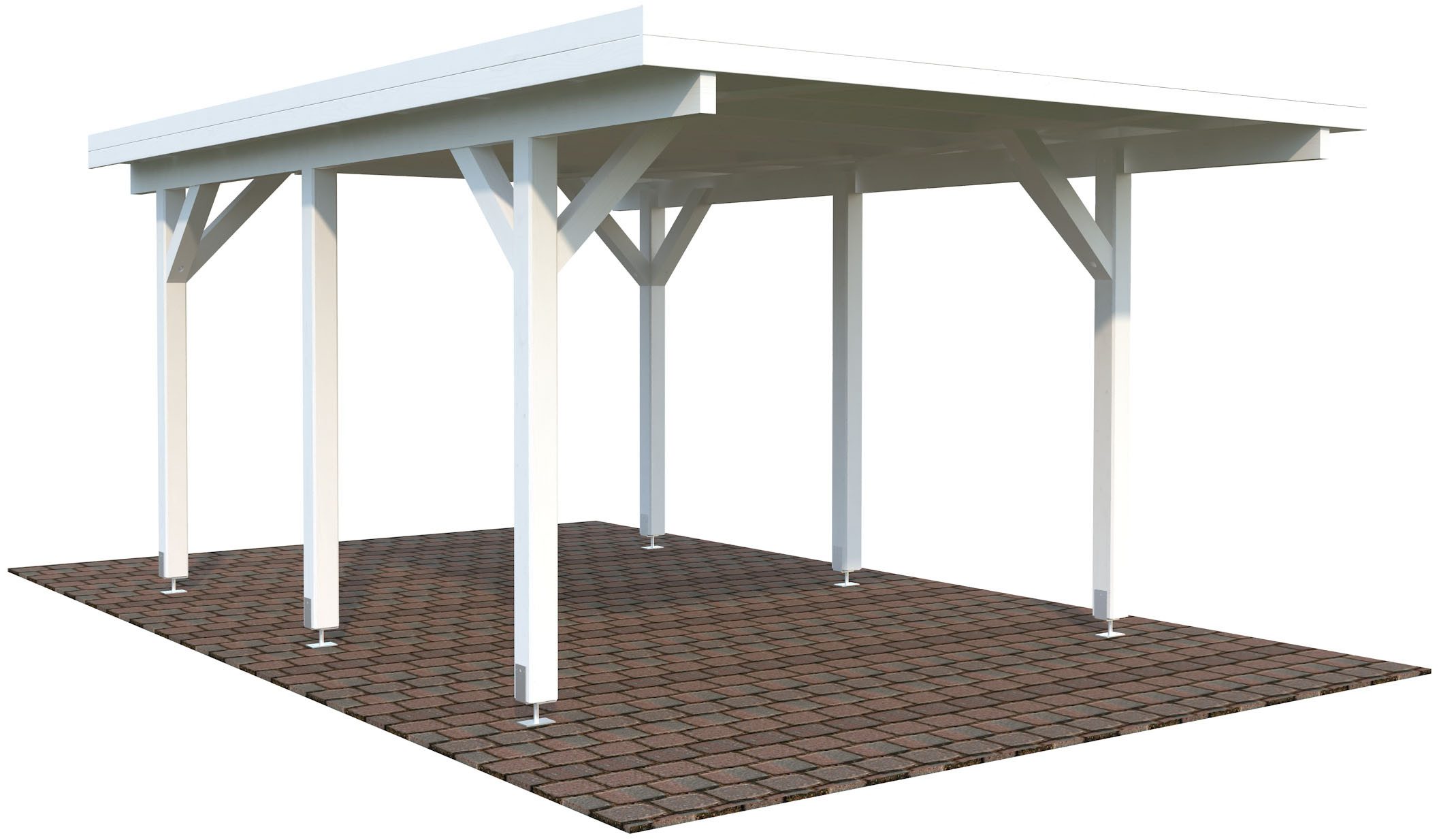 Palmako Einzelcarport Karl, BxT: 360x512 cm, 199 cm Einfahrtshöhe