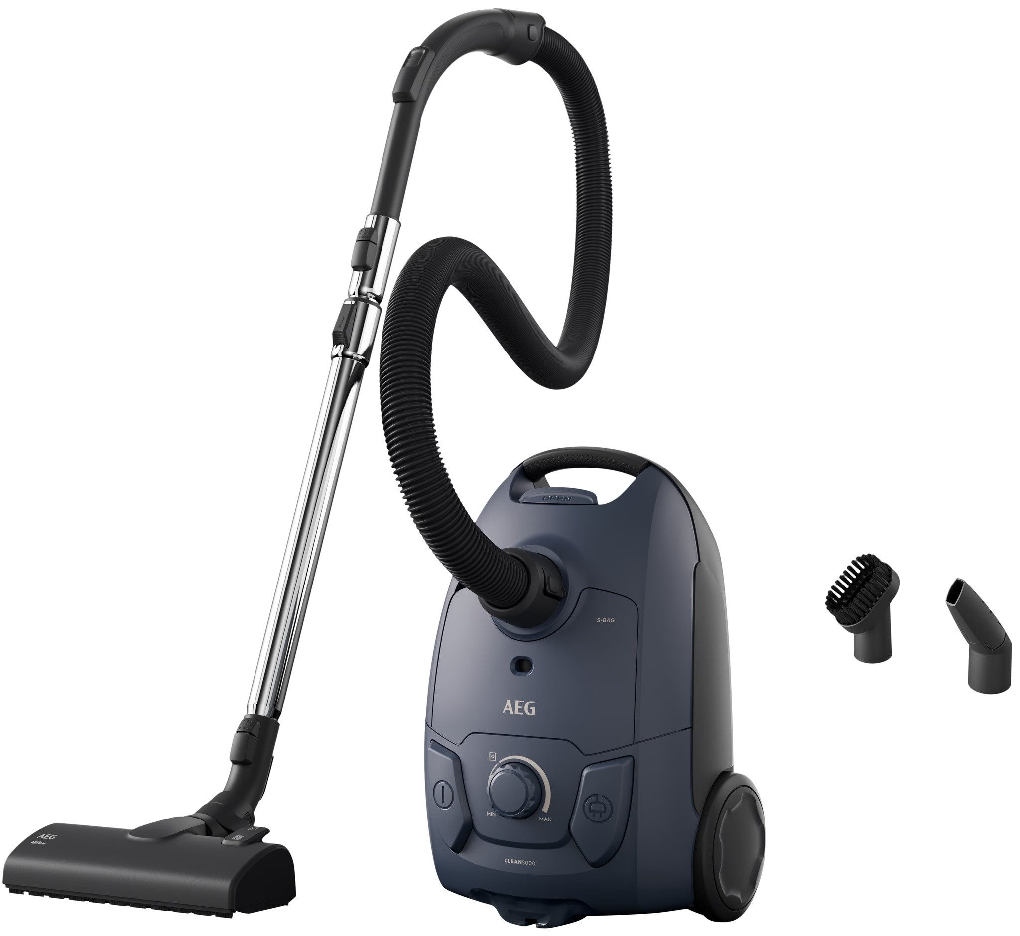 AEG Bodenstaubsauger AB51C1DB Kabel Beutelsauger, 750 W, mit Beutel, kompakt. leicht, hohe Saugleistung, 99,99% Filter