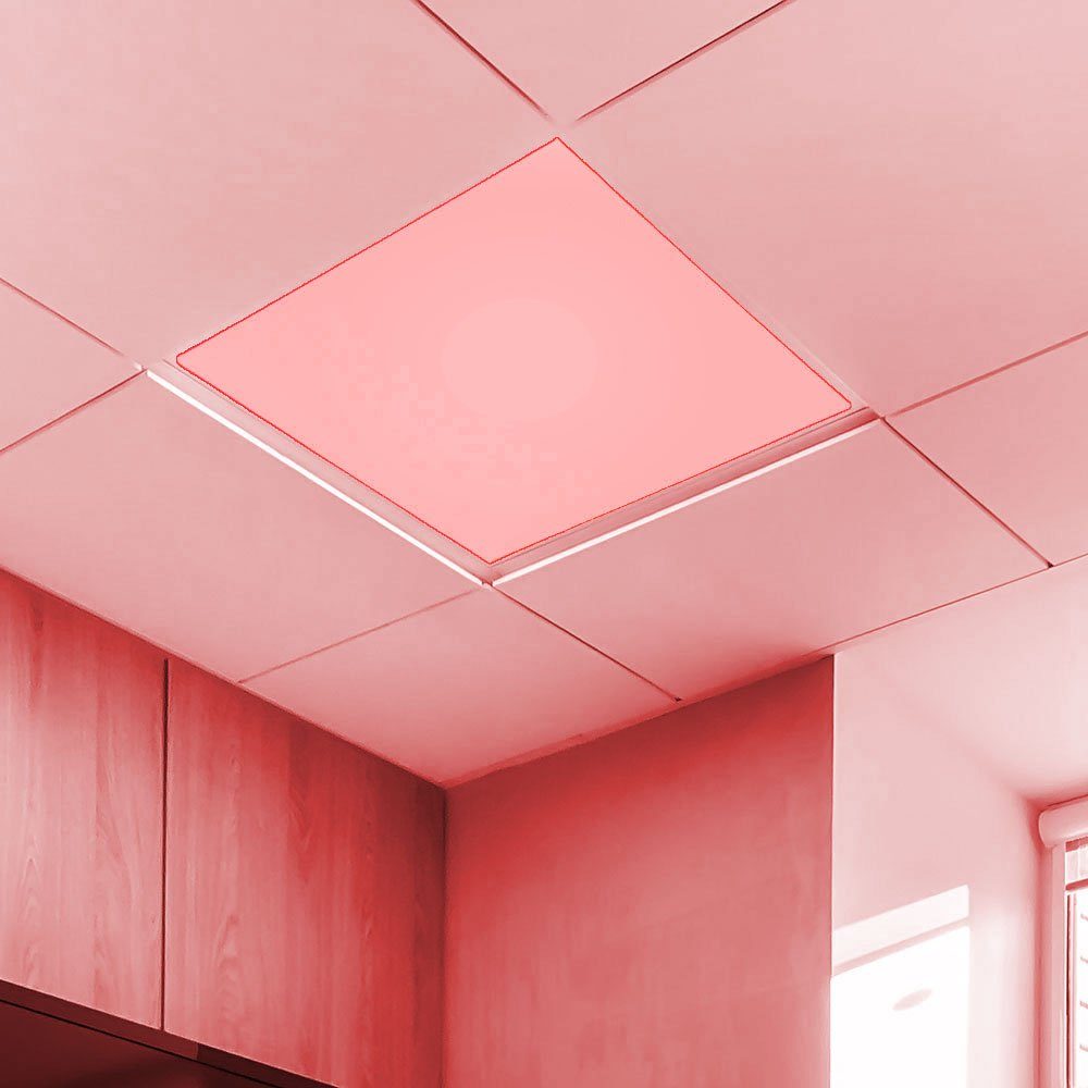 Farbwechsler Lampe Warmweiß, Panel, LED RGB Deckenleuchte LED Acryl etc-shop fest Farbwechsel, verbaut, LED-Leuchtmittel Einbaupanel Wohnzimmer