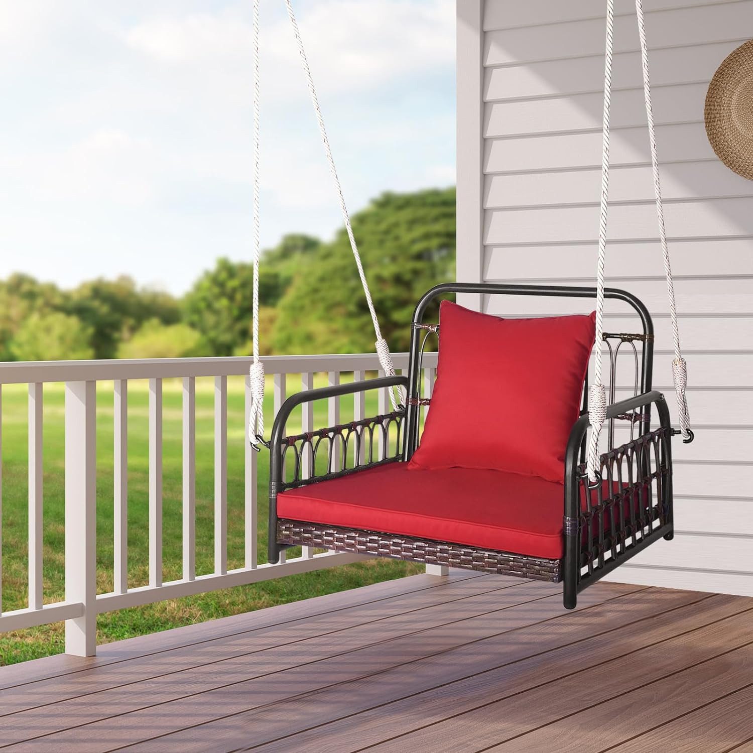 KOMFOTTEU Hängesessel Hängestuhl, aus Rattan & günstig online kaufen