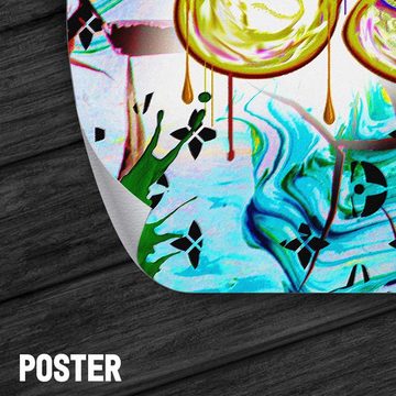 ArtMind XXL-Wandbild Micky - OH YES Happy, Premium Wandbilder als Poster & gerahmte Leinwand in 4 Größen, Wall Art, Bilder fürs Wohnzimmer und Büro