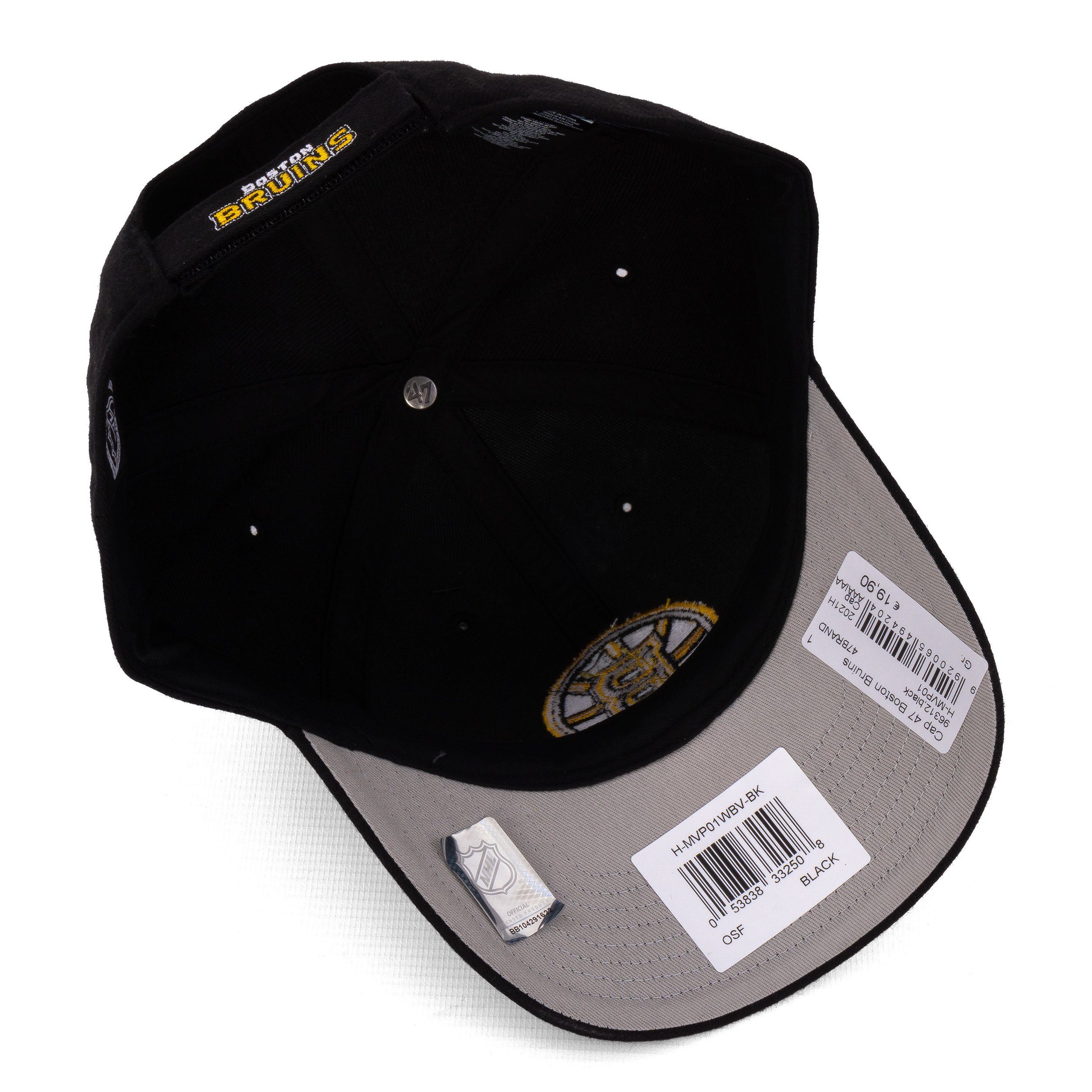 '47 Brand Baseball Cap Cap 47 Boston Bruins, F black (1-St)