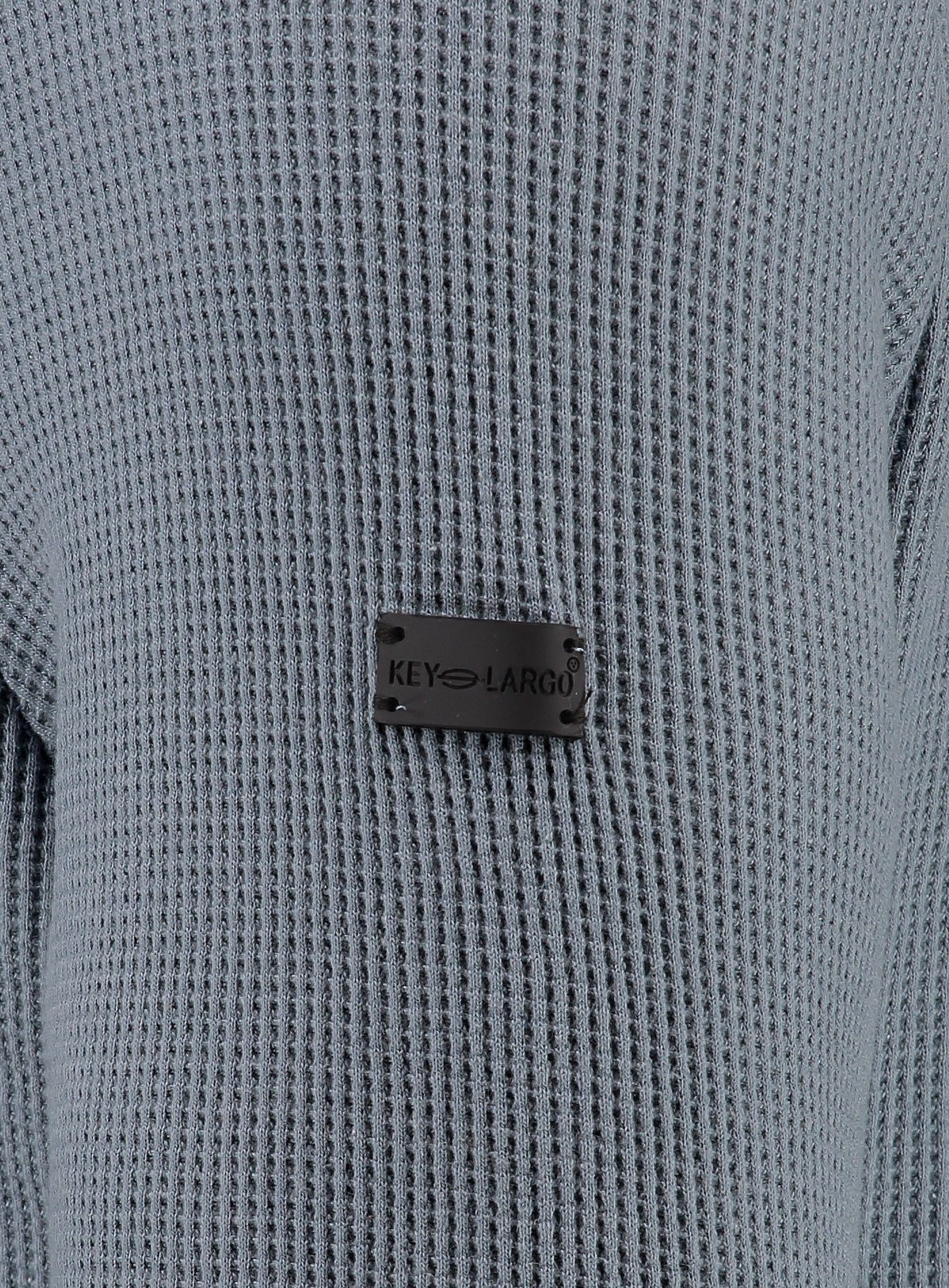 Feinstrick-Design blau in Strickpullover Key tollem STEFANO Largo