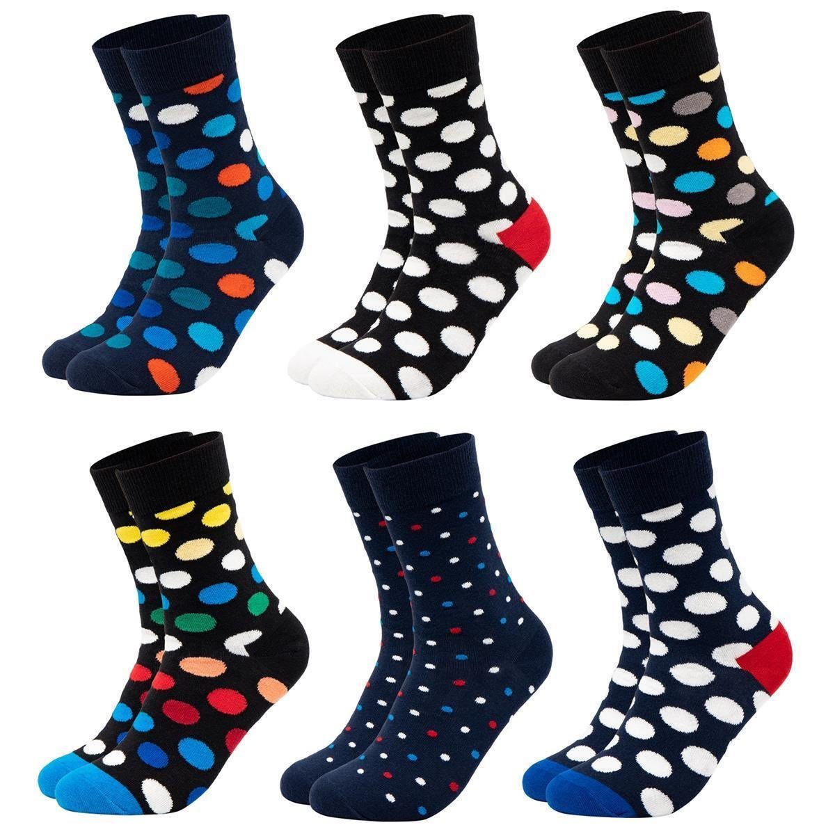 OCCULTO Basicsocken Herren Bunte Socken 6er Pack (Modell: Sigi) (6-Paar)