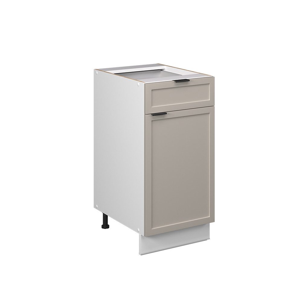 Vicco Unterschrank Fame-Line, GrauBeige/Weiß, 40 cm ohne Arbeitsplatte (1-St)