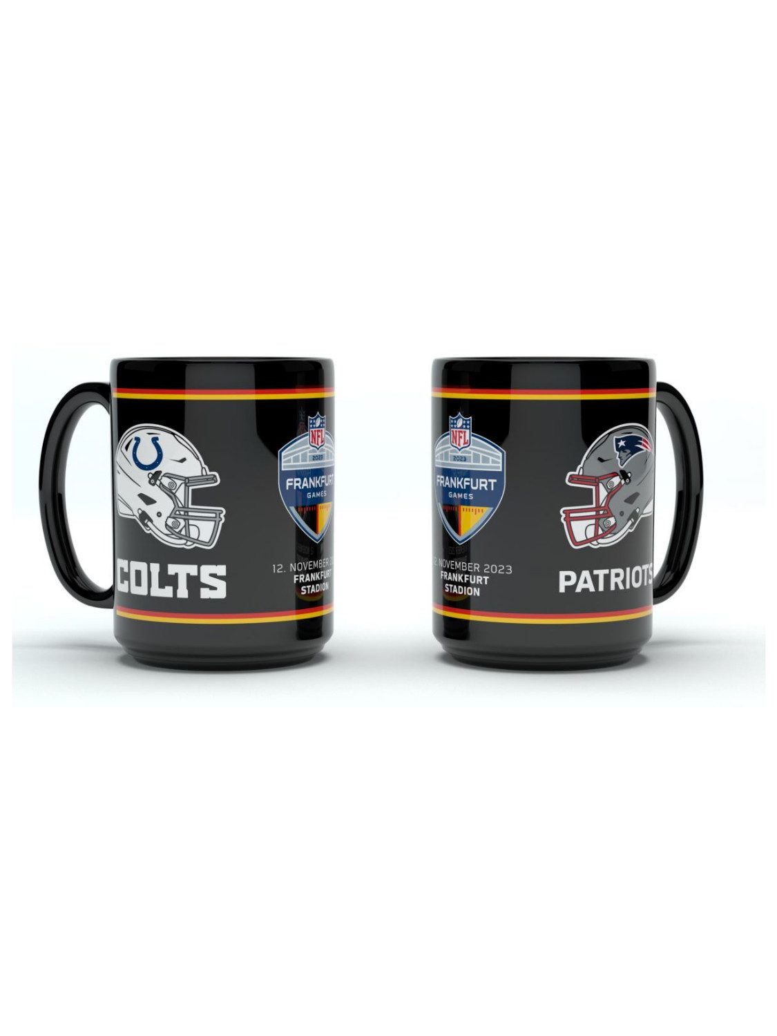 NFL Shield Becher Colts vs Patriots Team Dueling Ceramic Mug (450ml), Keramik