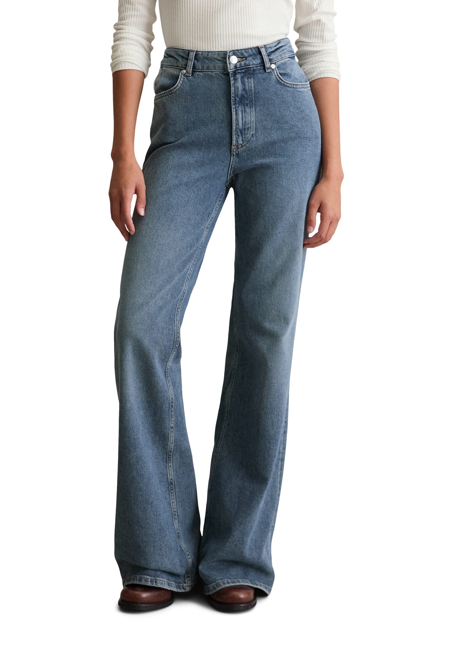 Marc O'Polo DENIM Bootcut-Jeans aus Organic-Cotton-Lyocell-Mix günstig online kaufen