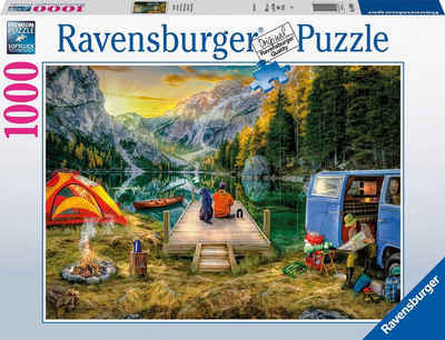 Ravensburger Puzzle Campingurlaub, 1000 Puzzleteile, Made in Germany, FSC® - schützt Wald - weltweit