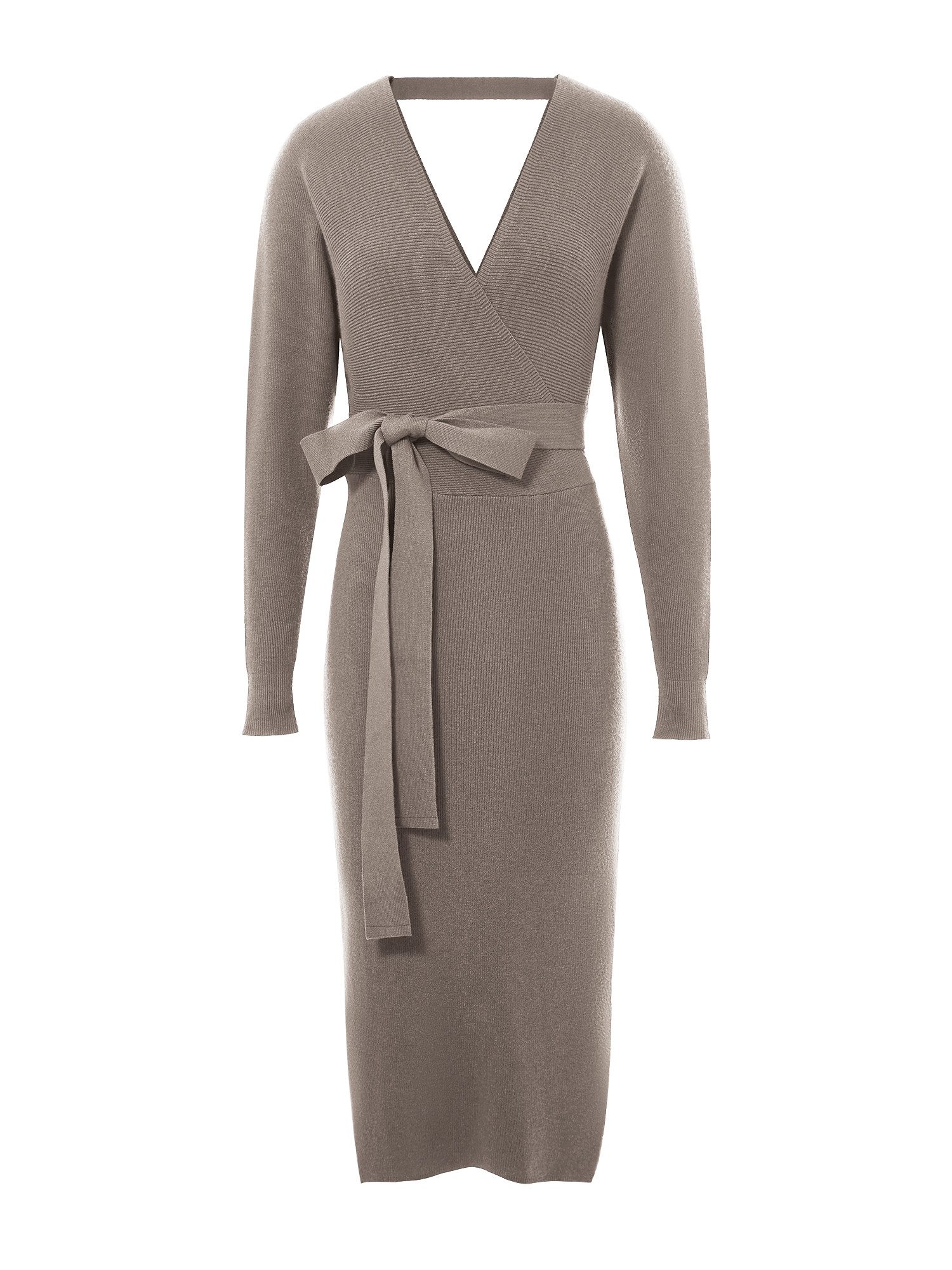 Imily Bela Strickkleid Damen Bodycon-Kleid mit offenem Rücken (Packung, 1-t günstig online kaufen