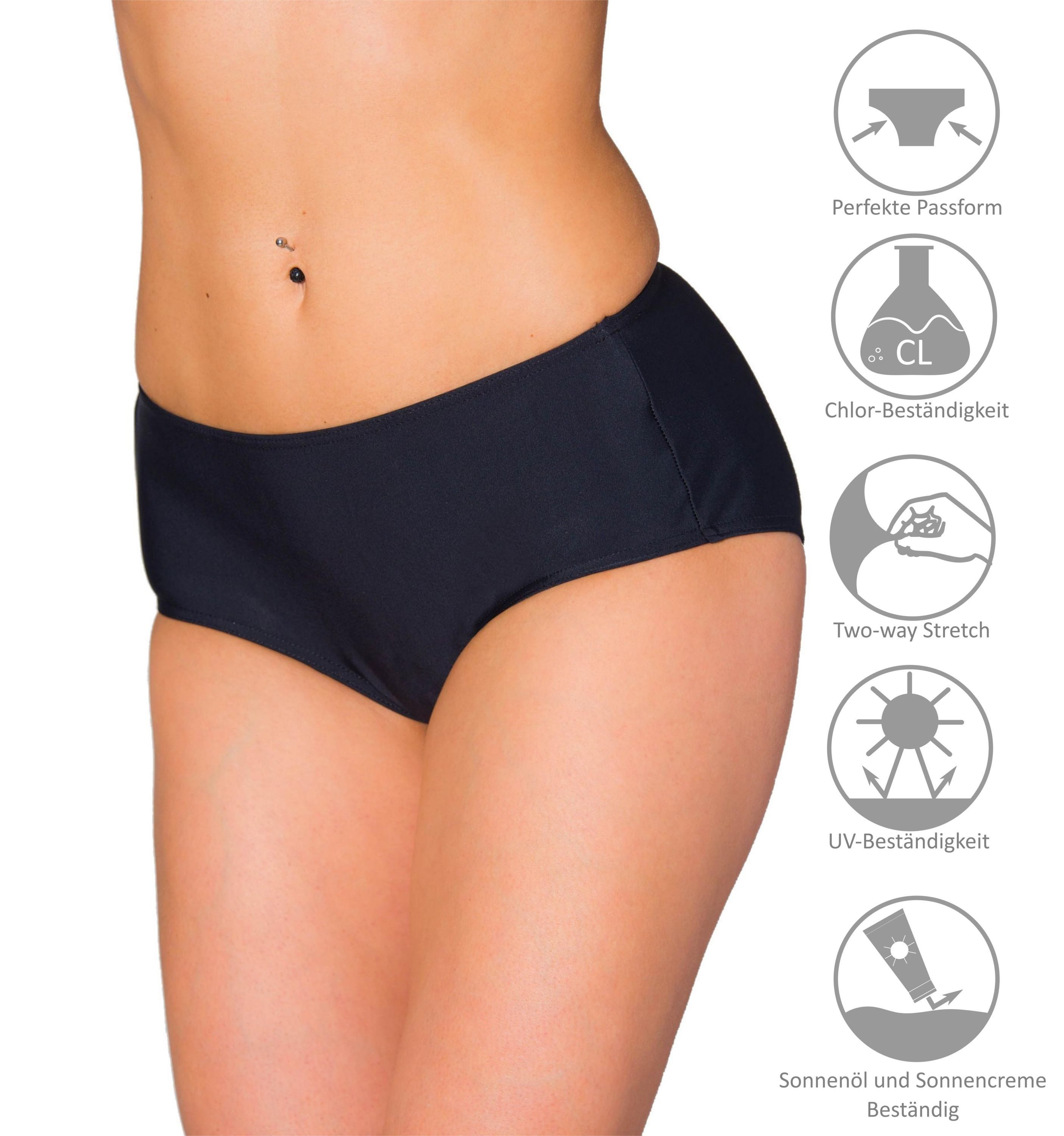 Aquarti Bikini-Hose Aquarti Damen Bikinihose mit Mittelhohem Bund – Bild 5 von 5