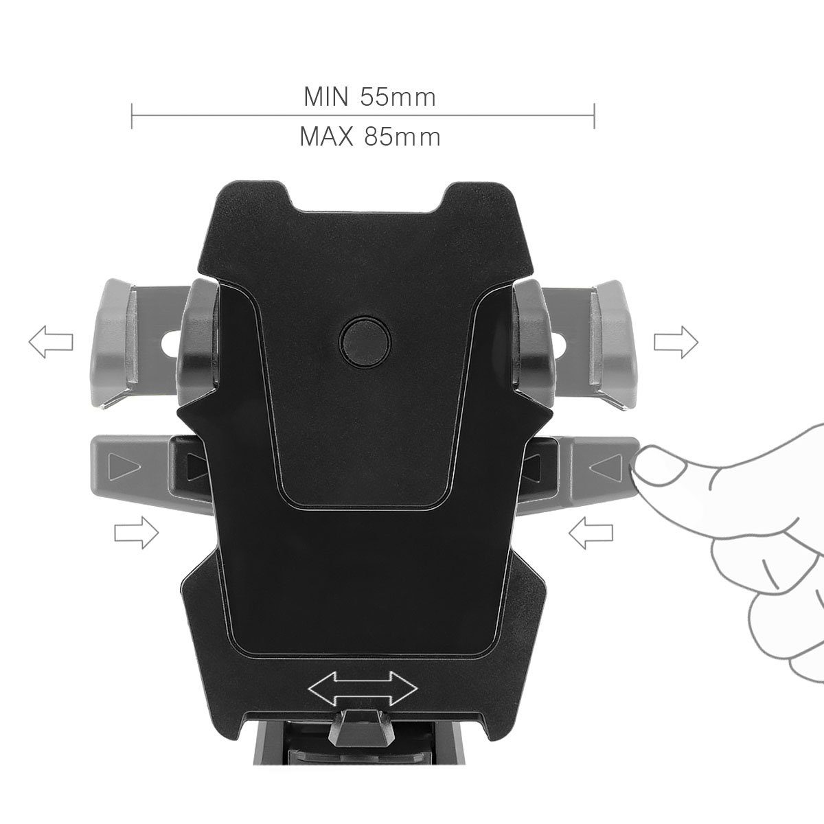 MidGard Navi-Halterung Fürs Auto – Mit Saugnapf, 360° Drehbar Für Windschutzscheibe & Armaturenbrett