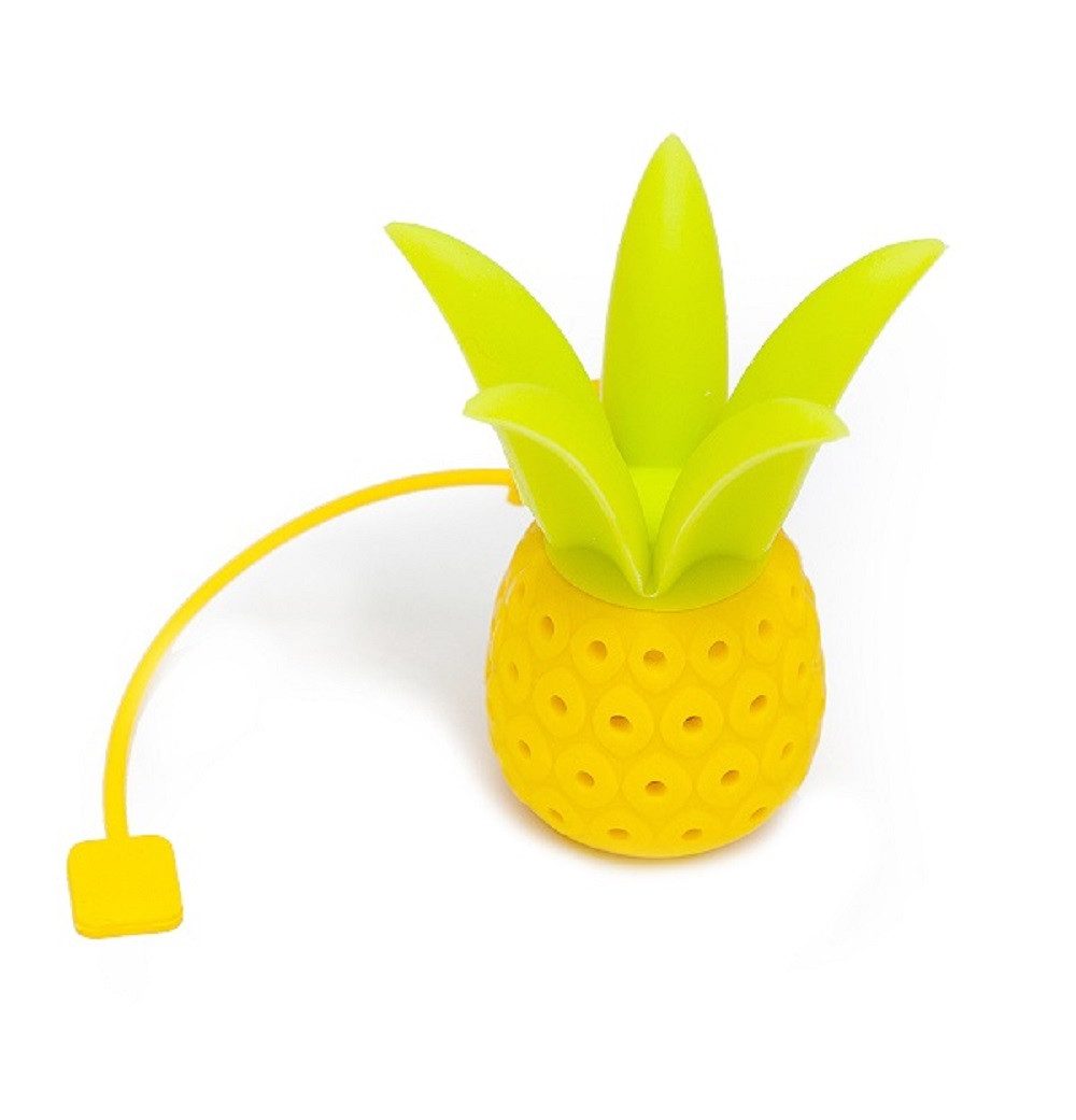 Winkee Teesieb Ananas, Silikon, (Tee-Ei, 1-St., lebensmittelecht), ca. Ø 5,3 x 6 cm