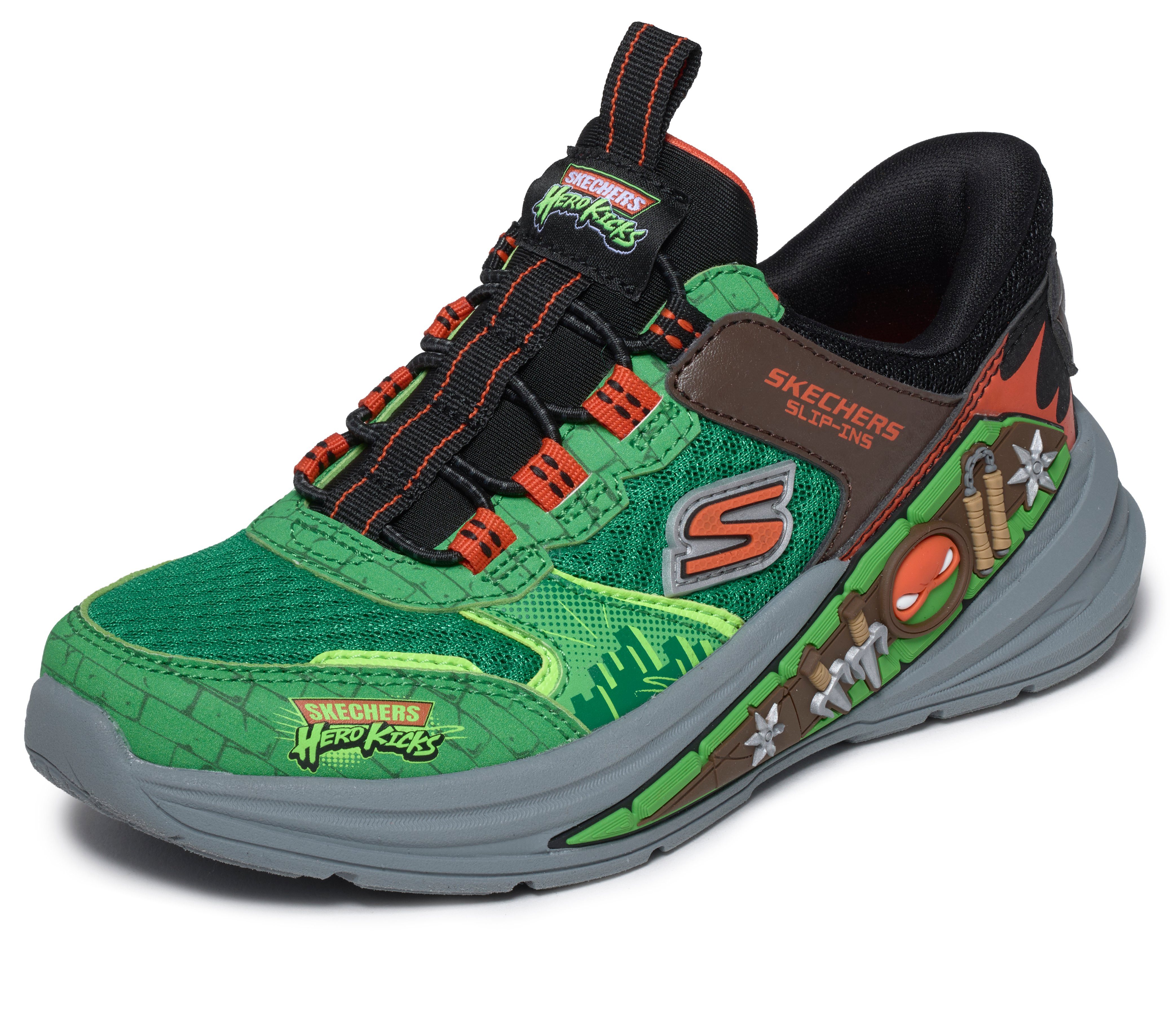 Skechers HYPER-QUEST Slip-On Sneaker Schlupfschuh, Halbschuh, Slip ins, Grössenschablone zum Download