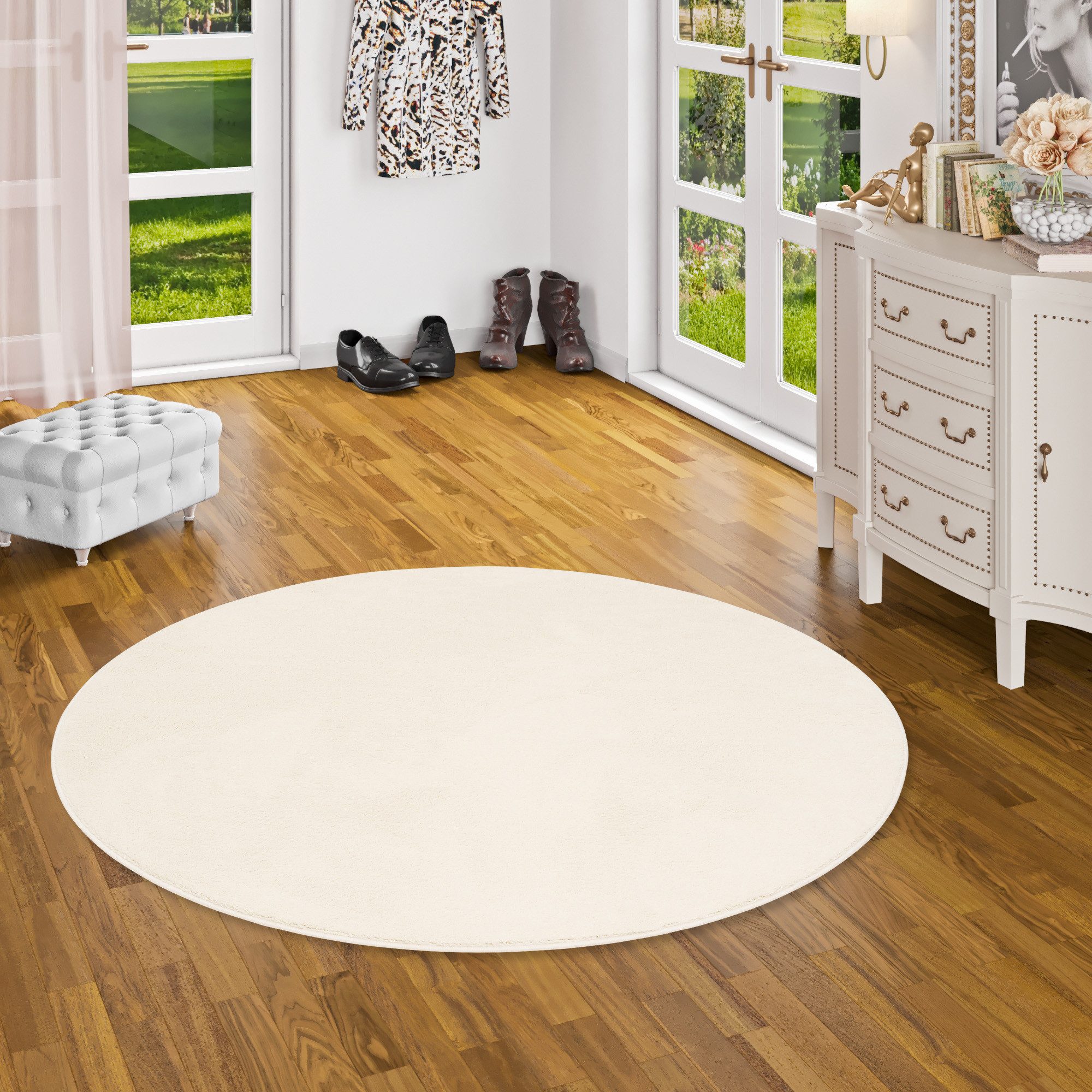 Snapstyle Hochflor-Teppich, Rund, Höhe: 20 mm günstig online kaufen