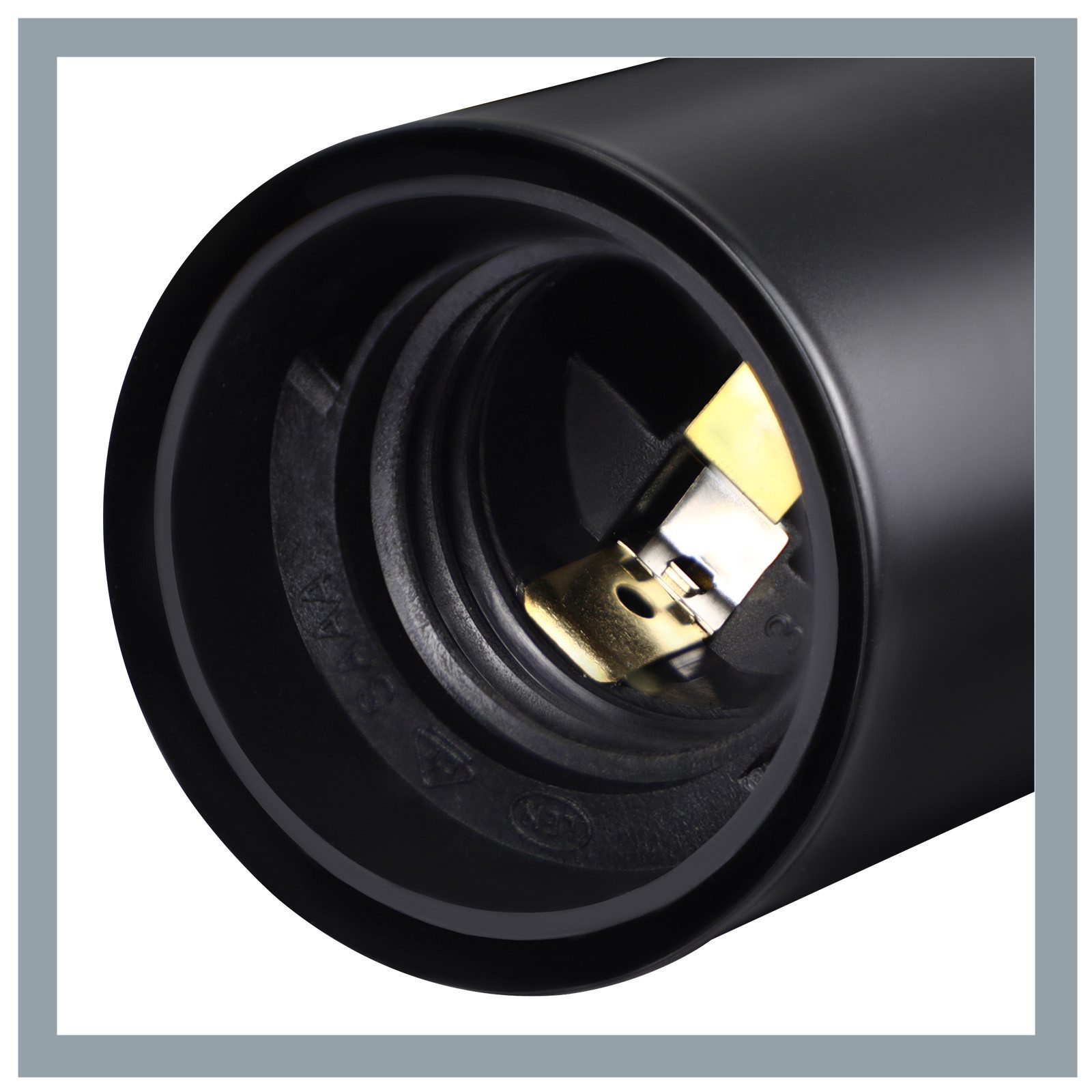 Nettlife Deckenleuchte Hängend 4 Flammig Deckenspots Vintage Schwarz E27 Küchenlampe, LED wechselbar, für küche Flur Schlafzimmer Wohnzimmer Bar