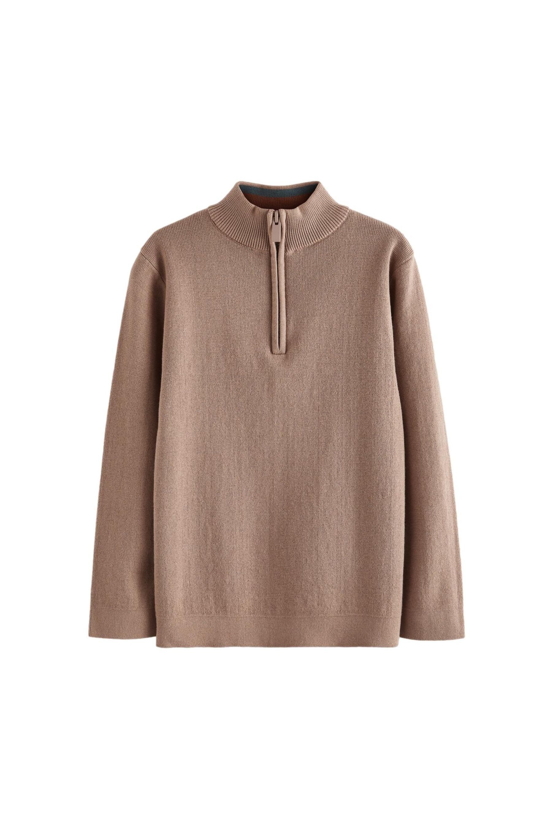Next Troyer Pullover mit 1/4-Reißverschluss (1-tlg)