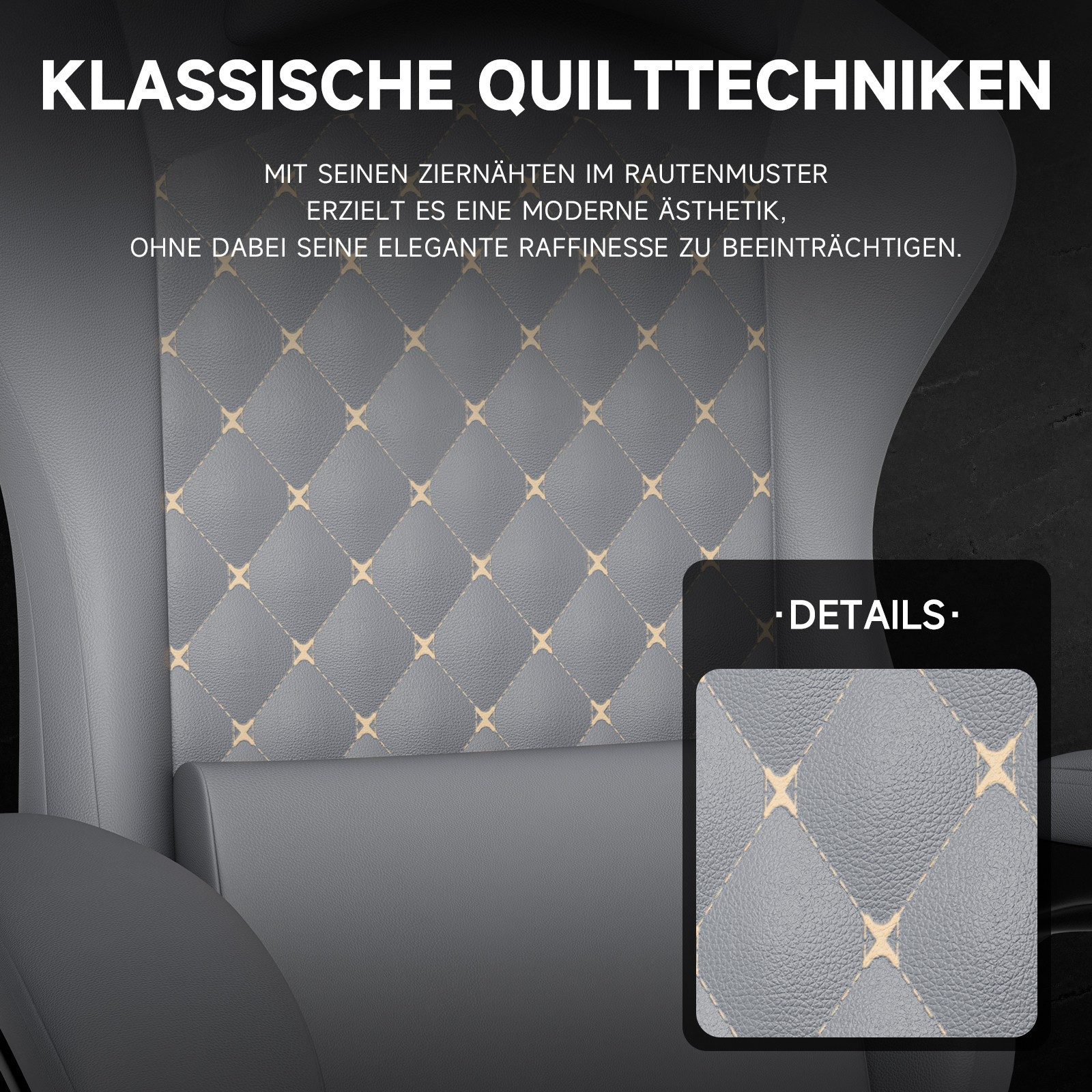 BlingBin Gaming-Stuhl Massage Gaming Sessel mit Fußstütze, PC Stuhl Gamer Stuhl Bürostuhl (1er Set, 1 St), Ergonomisches Design, verstellbare Armlehnen und Rückenlehne