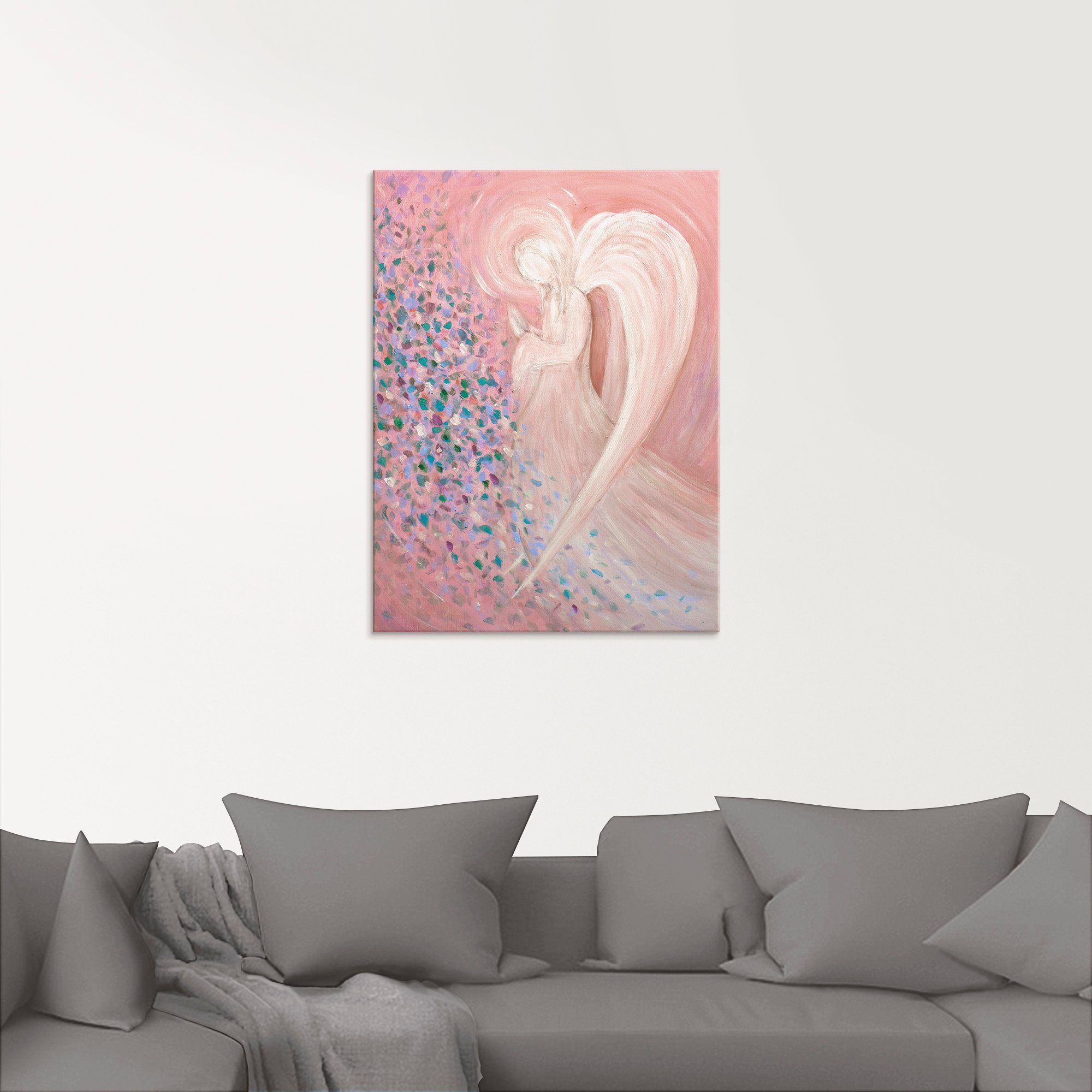 Artland Glasbild Engelbild - pastell, Religion (1 St), in verschiedenen Größen