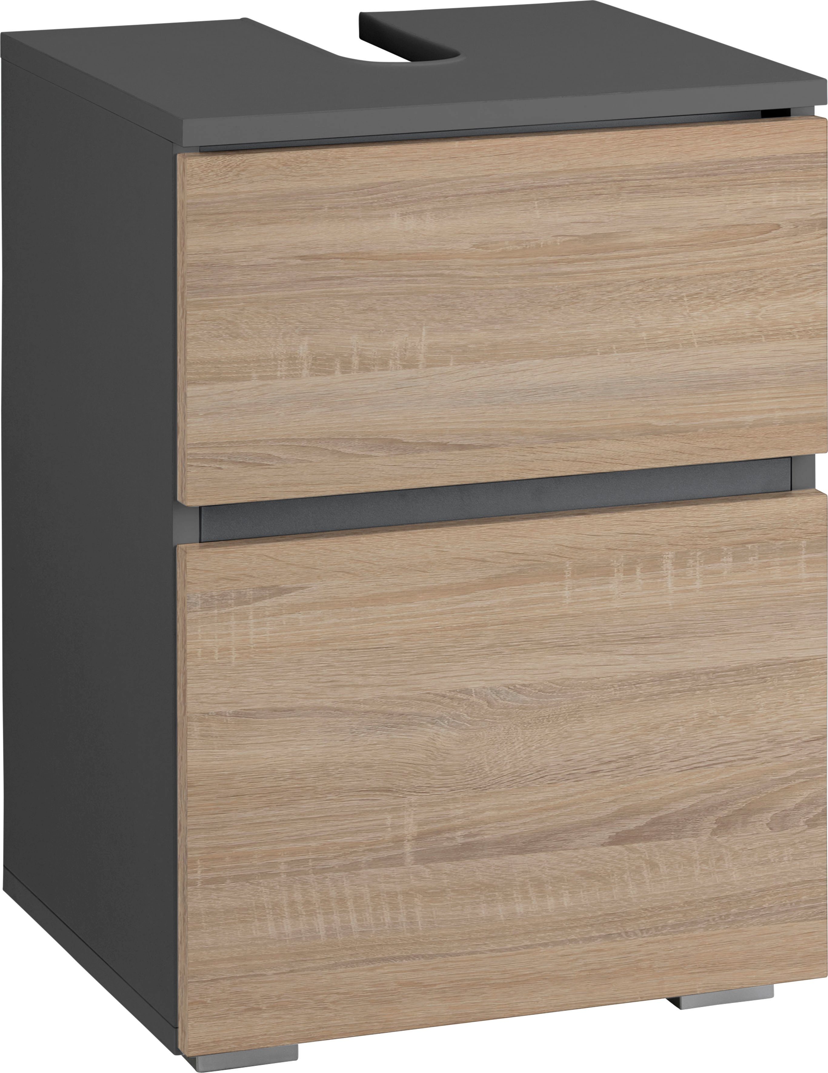 Home affaire Waschbeckenunterschrank Wisla Siphonausschnitt, Breite 40 cm, Höhe 55 cm