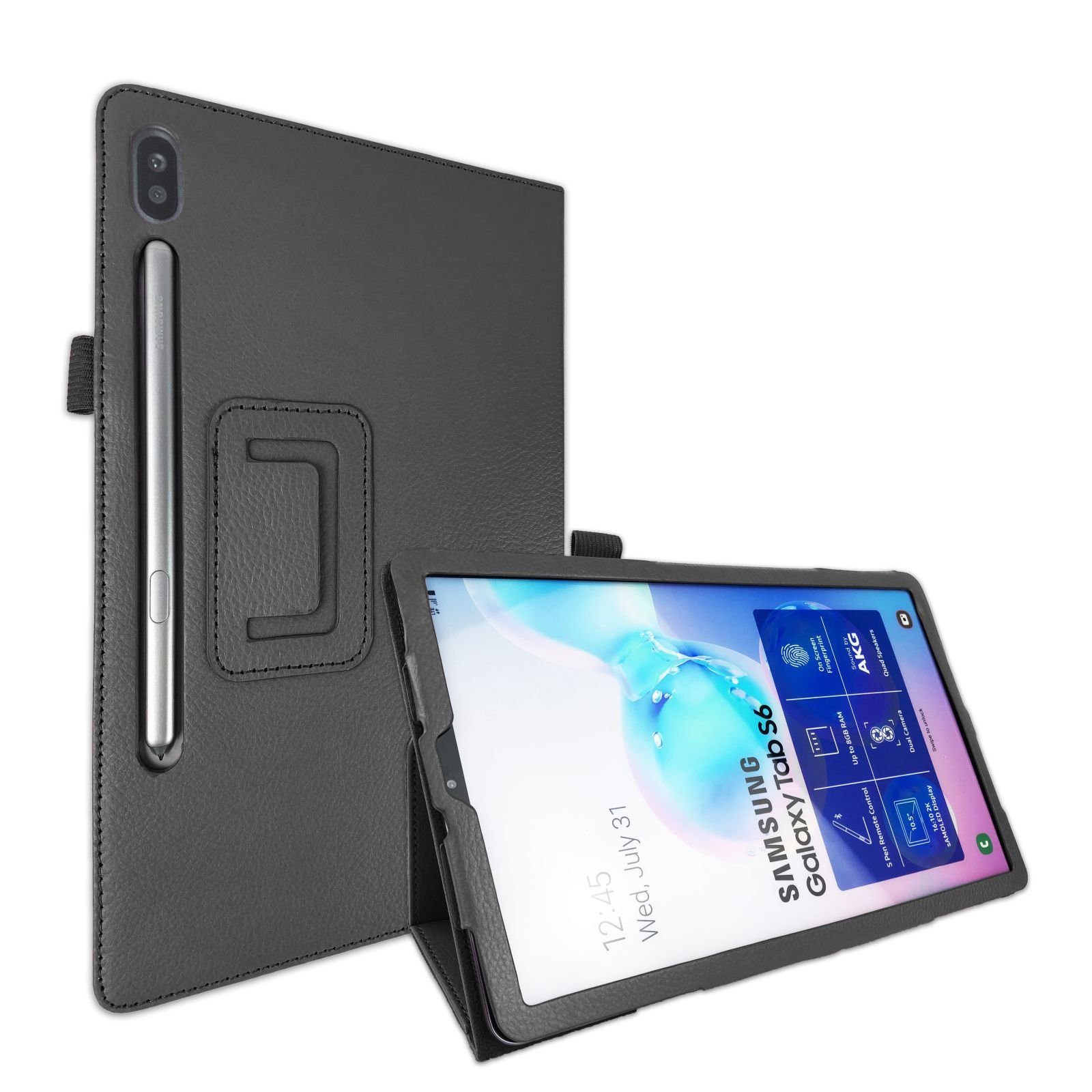 Lobwerk Tablet-Hülle Schutzhülle für Samsung Galaxy Tab S6 SM-T860 10.5 Zoll, Sturzdämpfung, Aufstellfunktion