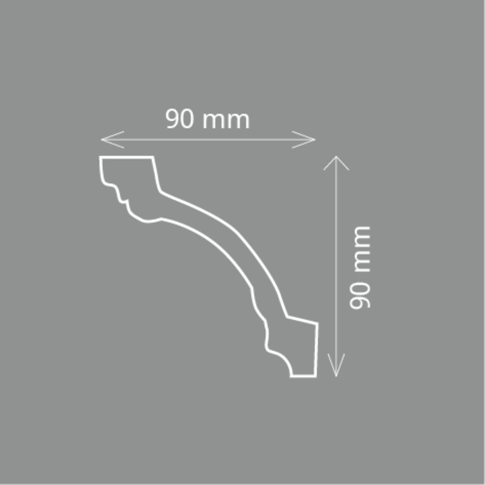 Homestar Zierleiste Romy (90 x 90 günstig online kaufen