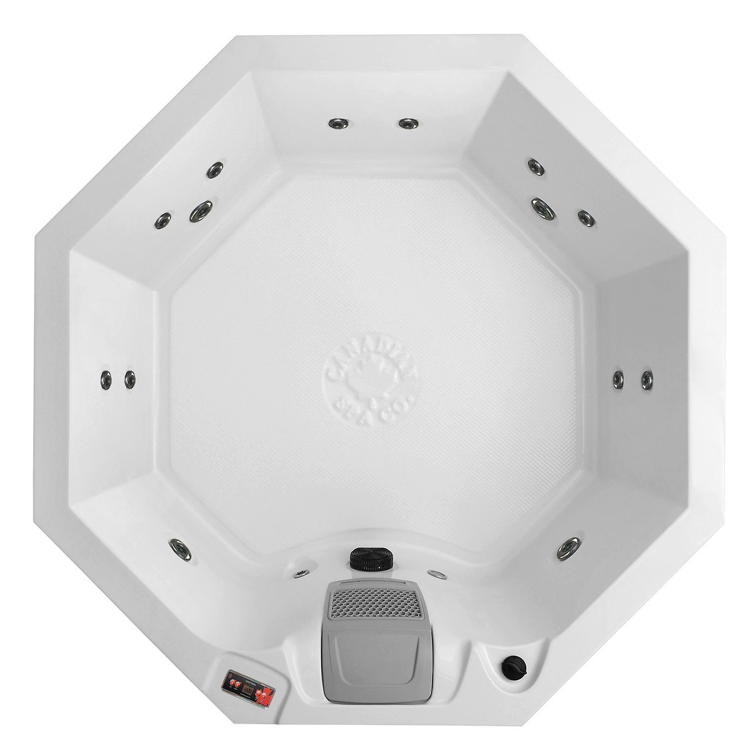 Canadian Spa GmbH Whirlpool Muskoka UV, 188 cm x 188 cm, für 6 Personen, Inkl. UV & Ozon, Plug & Play-Funktion