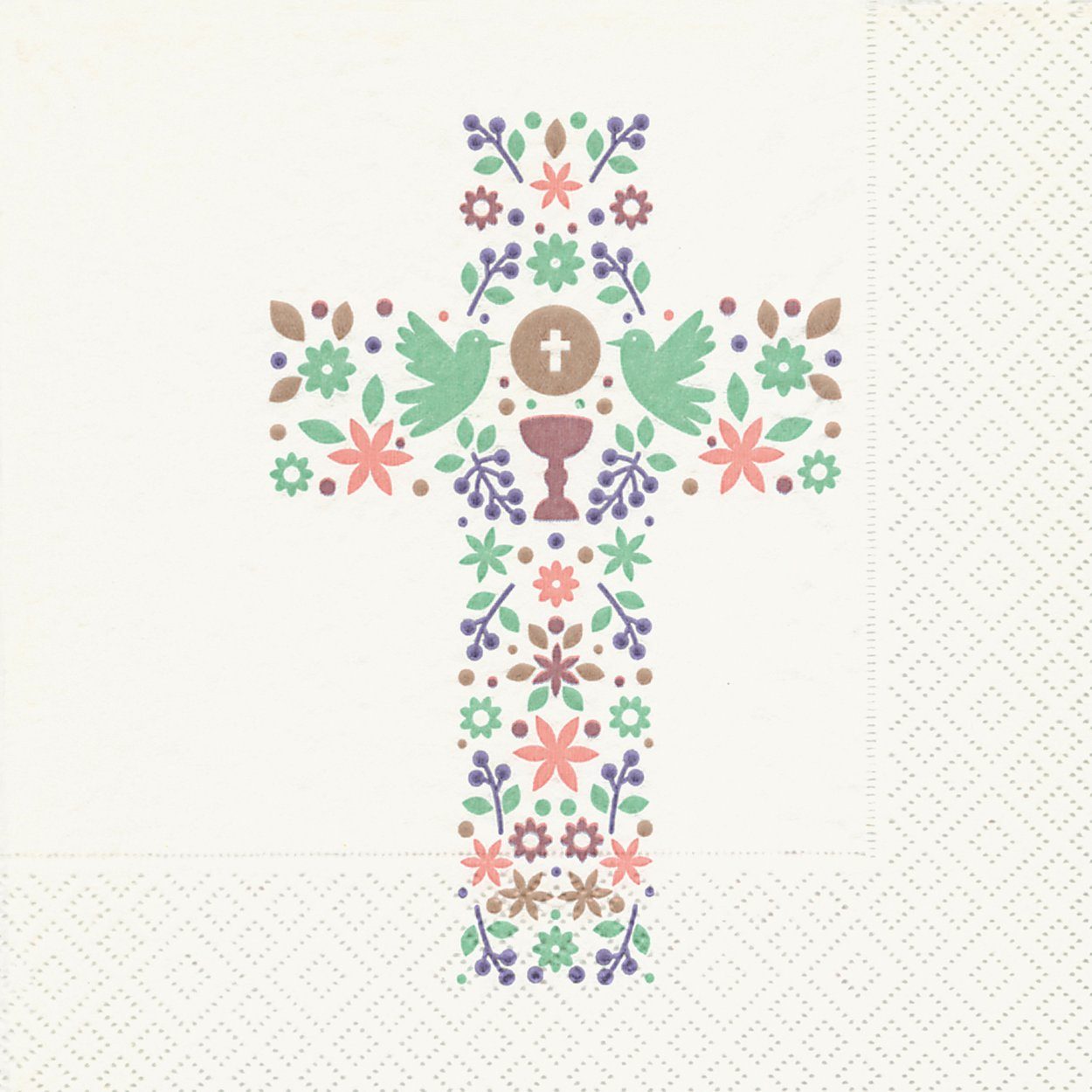 Serviettenshop Papierserviette 20 Servietten The Cross 33x33cm, (20 St)