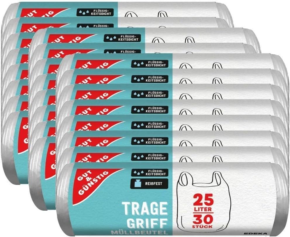 Gut & Günstig Мусорные урны 30 Tragegriff Мусорные урны 25L 54cmx53cm 24 Stück 00175120