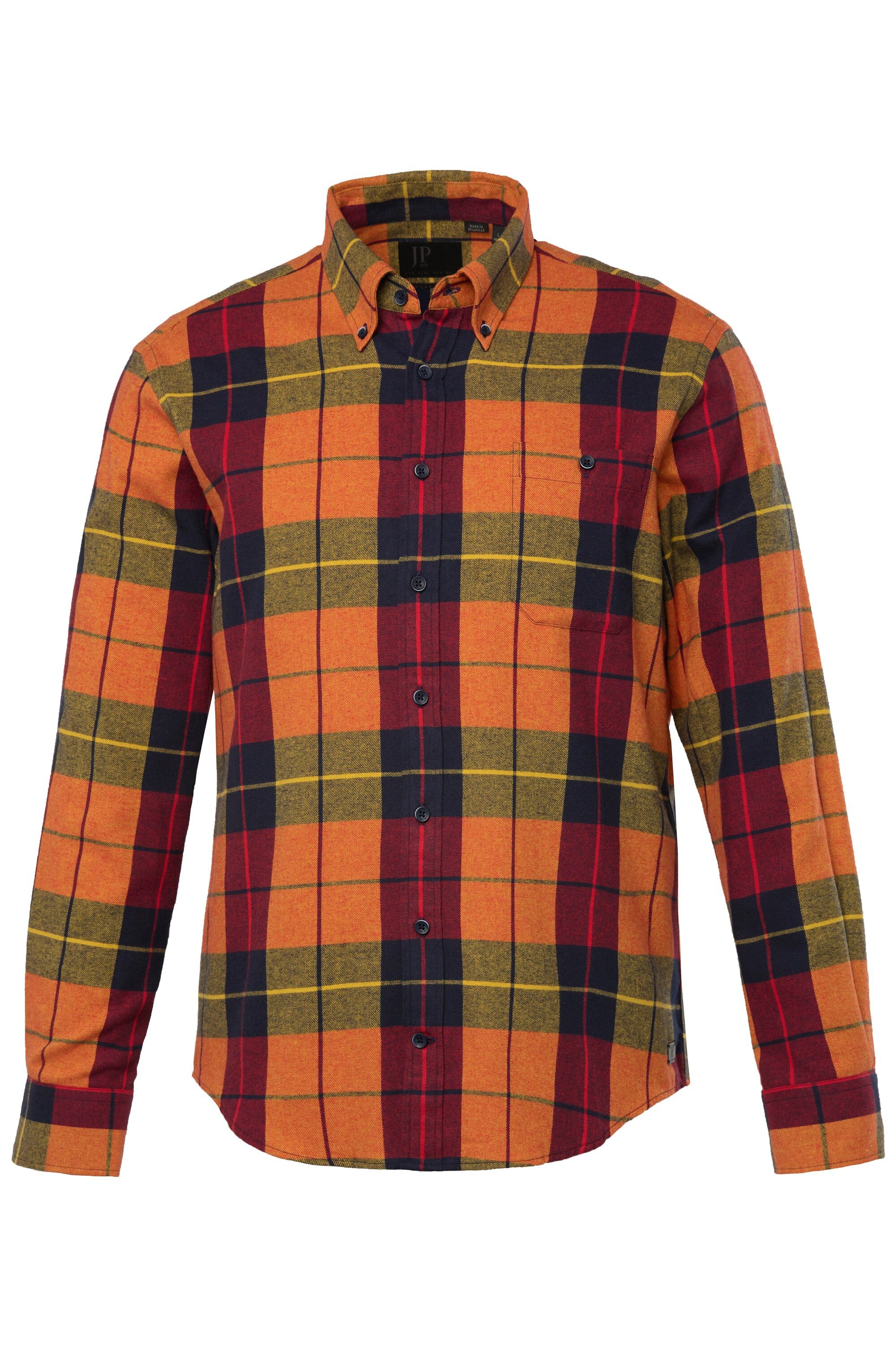 JP1880 Businesshemd JP 1880 Karo-Flanellhemd Buttondown-Kragen günstig online kaufen