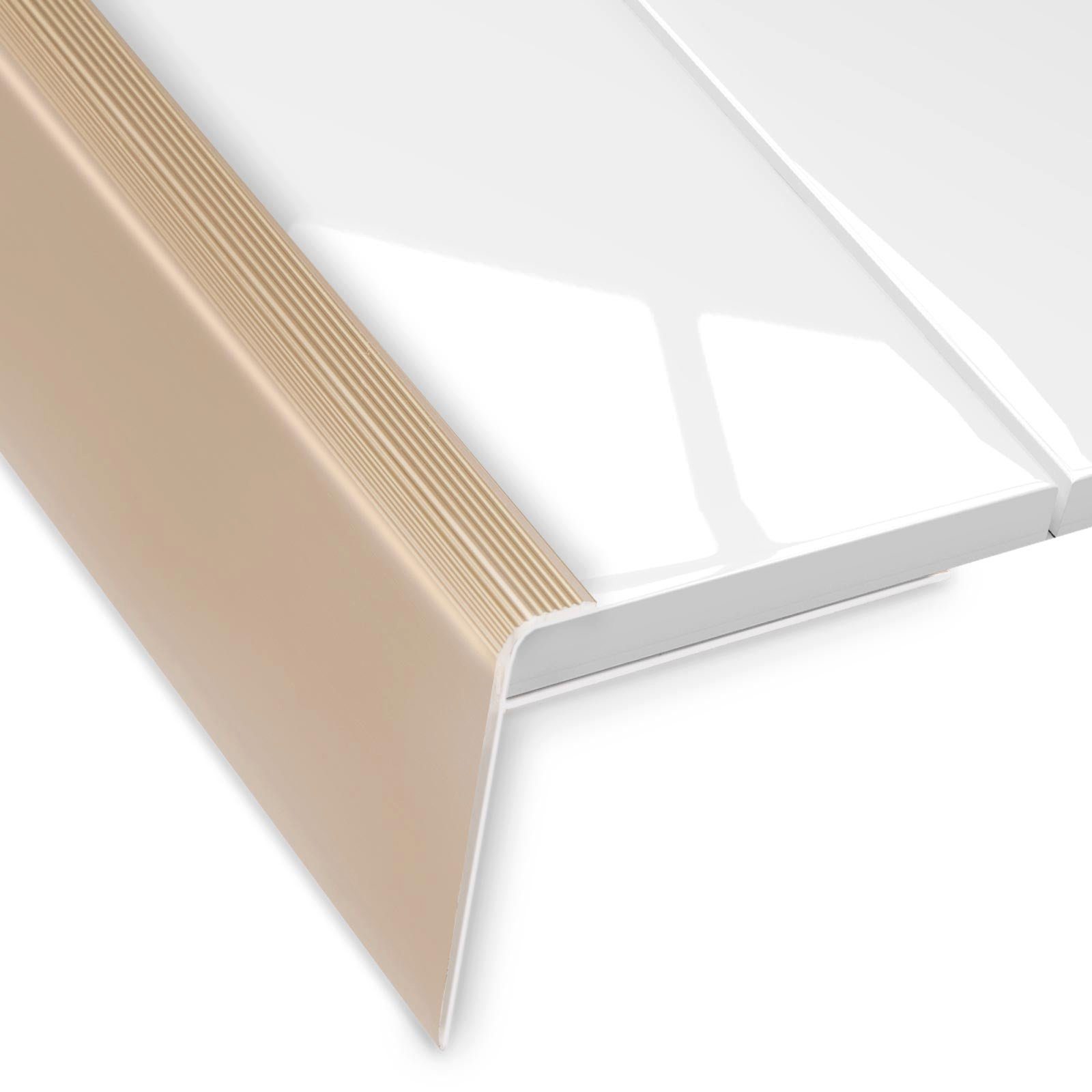 Floordirekt Treppenkantenprofil Safety, verschiedene Farben, F-Form