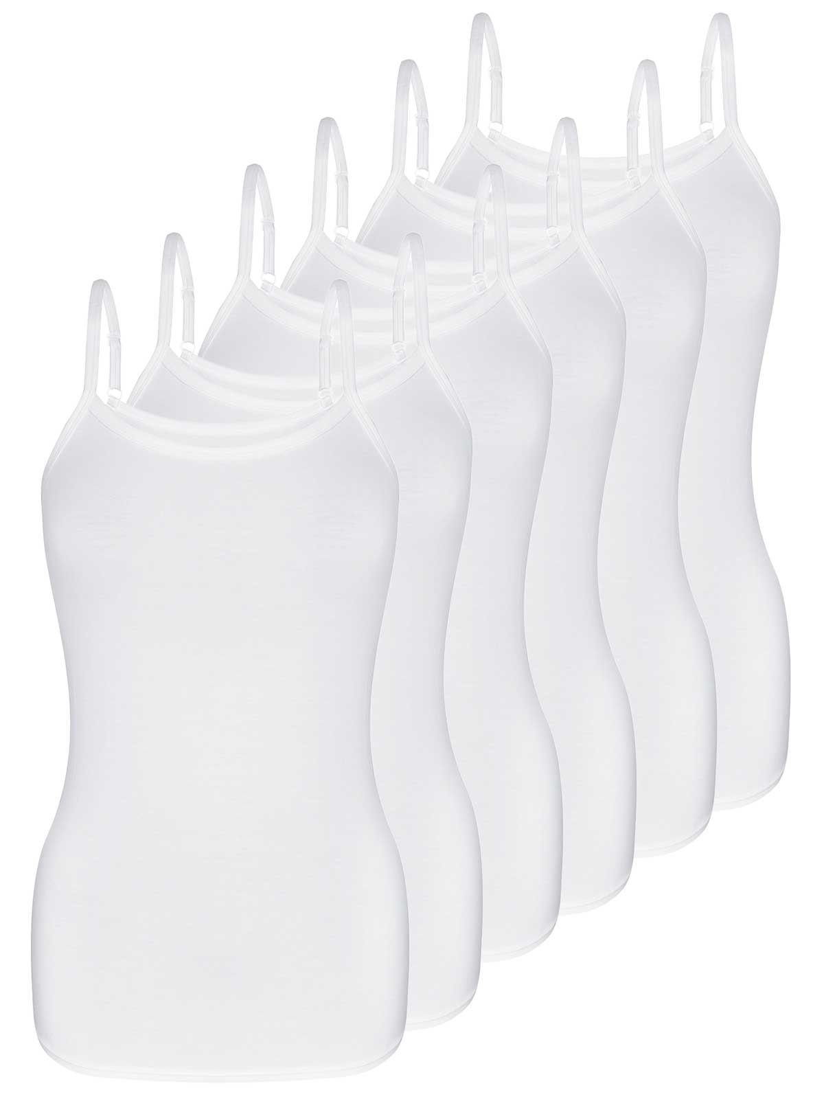 Achseltop 6er Sparpack Spaghetti Top LOVELY SKIN