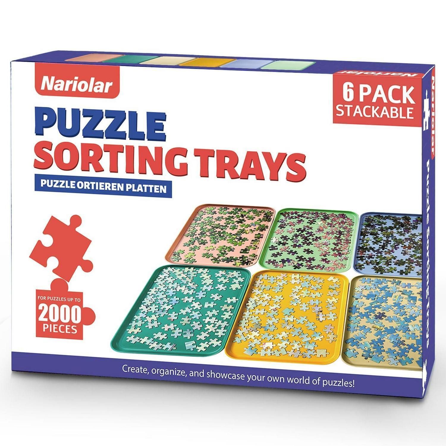 LuxusKollektion Puzzle-Sortierschale Puzzle Sortiertablett stapelbar