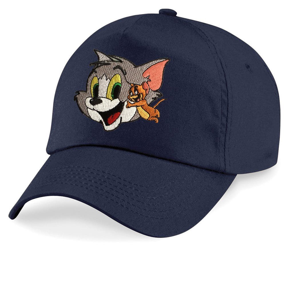 Blondie & Brownie Baseball Cap Kinder Tom Jerry Stick Patch Katze Maus Cartoon One Size