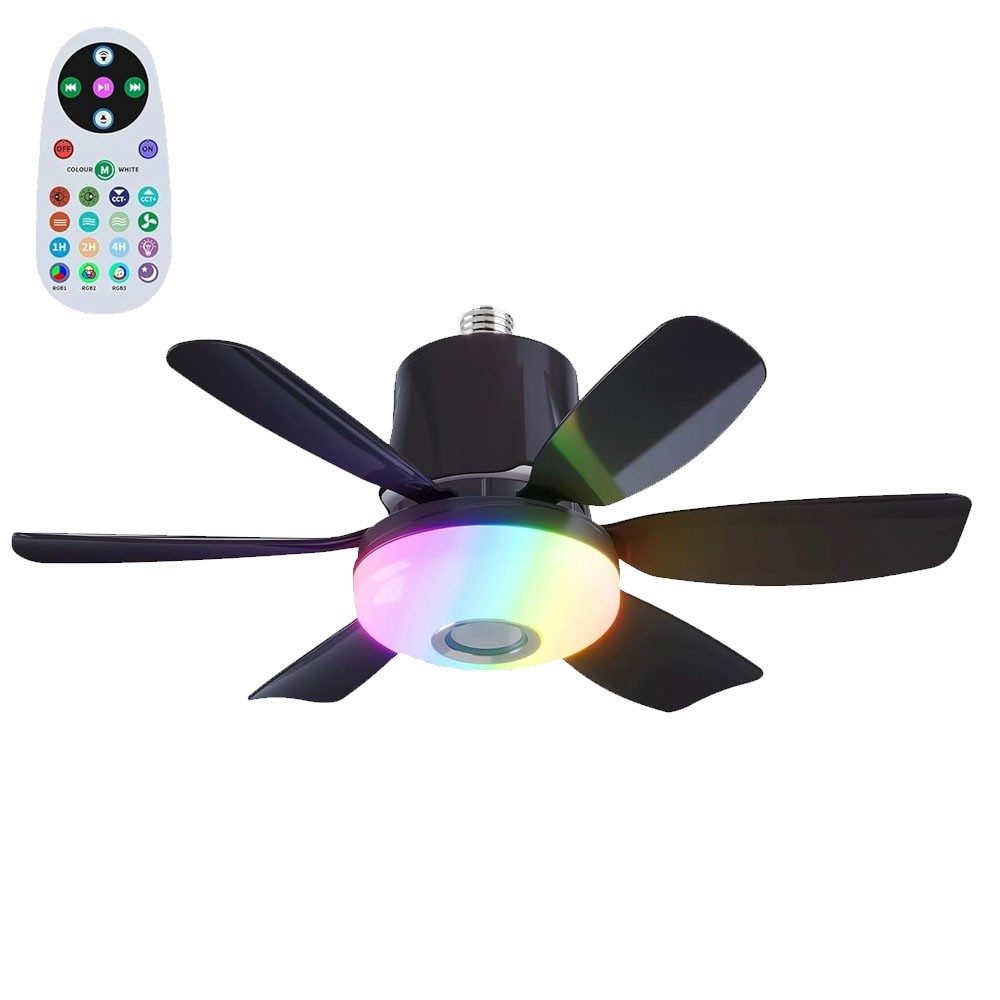 JOYOLEDER Deckenventilator RGB Deckenlampe mit Ventilator, günstig online kaufen