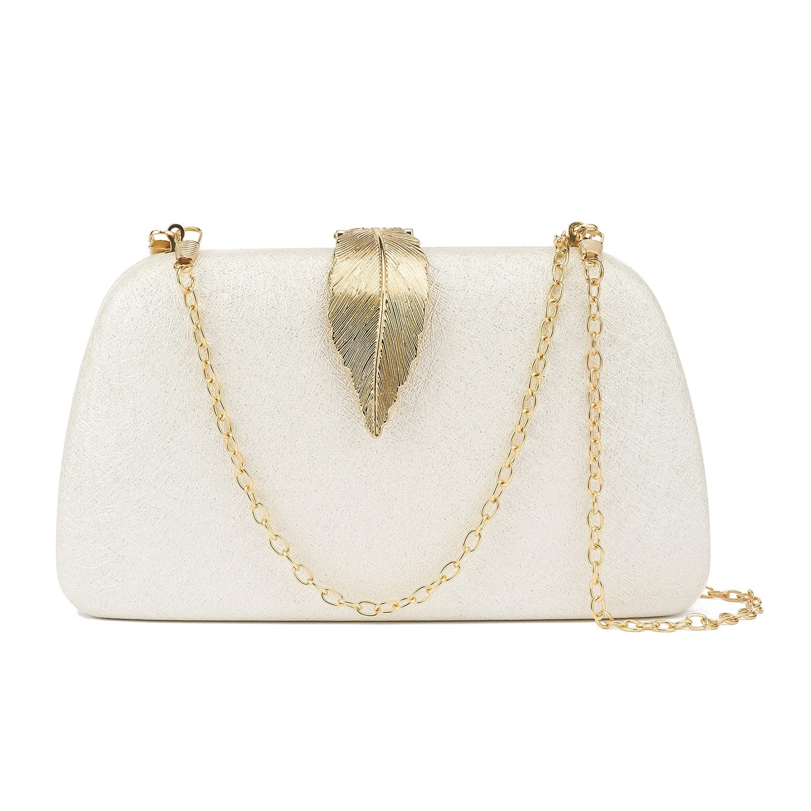 Coonoor Clutch Glitzernde Clutch Handtasche für Damen, Elegante Abendtasche (Mit Abnehmbarer Schulterkette, Vielseitig als Clutch), für Hochzeit, Cocktail, Party & Festliche Anlässe