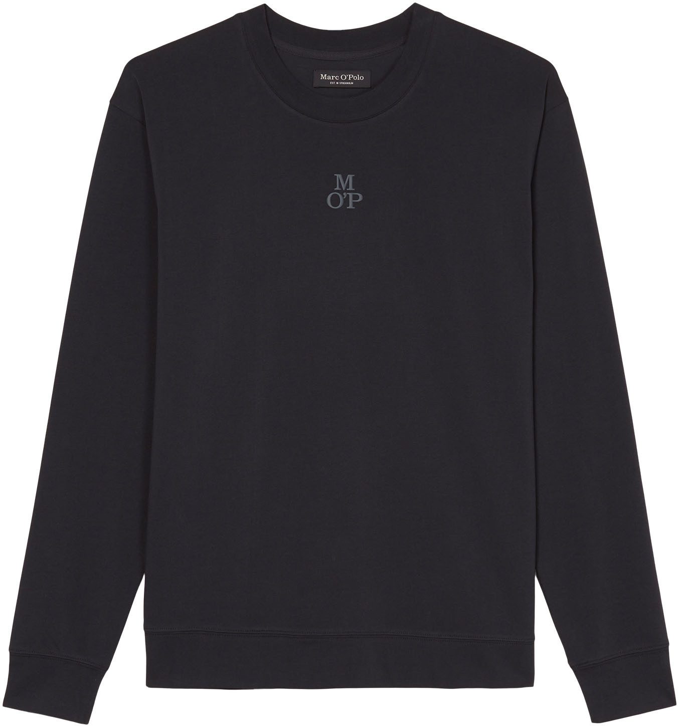 Marc O'Polo Longsleeve Heavy Jersey Rundhalsausschnitt, Langarm, Baumwolle, günstig online kaufen