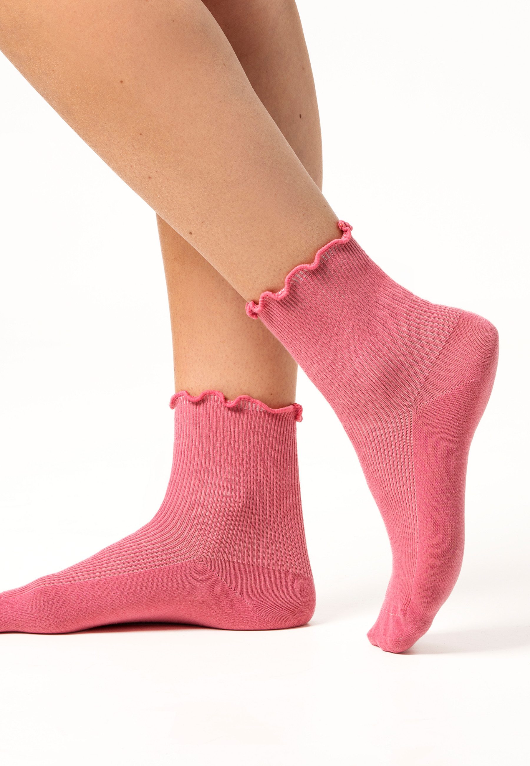 LIVING CRAFTS Socken ASTHER, 2er Pack GOTS zertifiziert