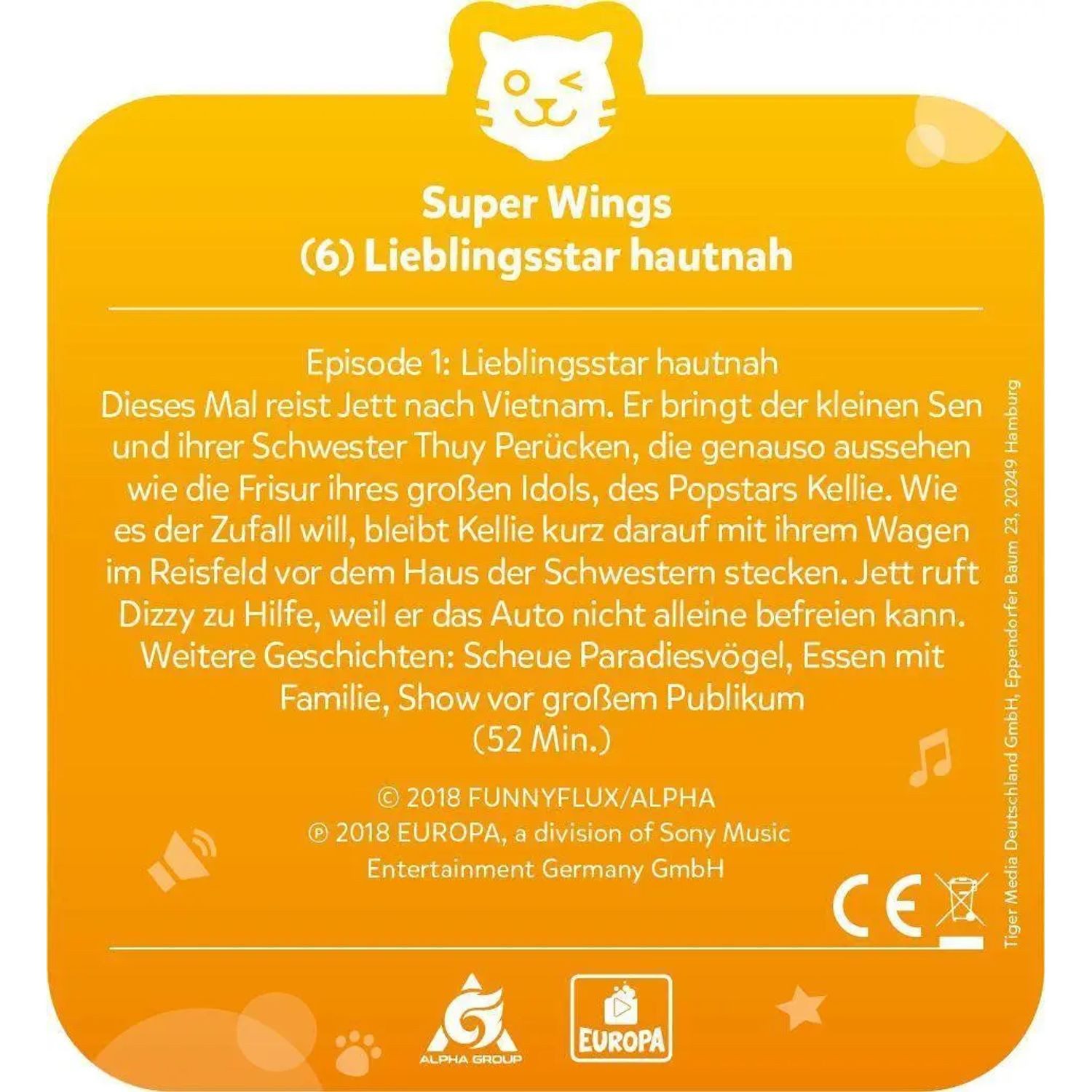 Tiger Media Deutschland GmbH Hörspiel tigercard - Super Wings - 6 - Lieblingsstar hautnah