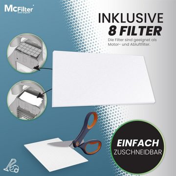 McFilter Staubsaugerbeutel >MAXI BOX< (16+8), passend für Miele GN 3D Efficiency Staubsauger, inkl. 8 Filter, 16 St., Top Alternative zu 9917730, wie Miele 10408410