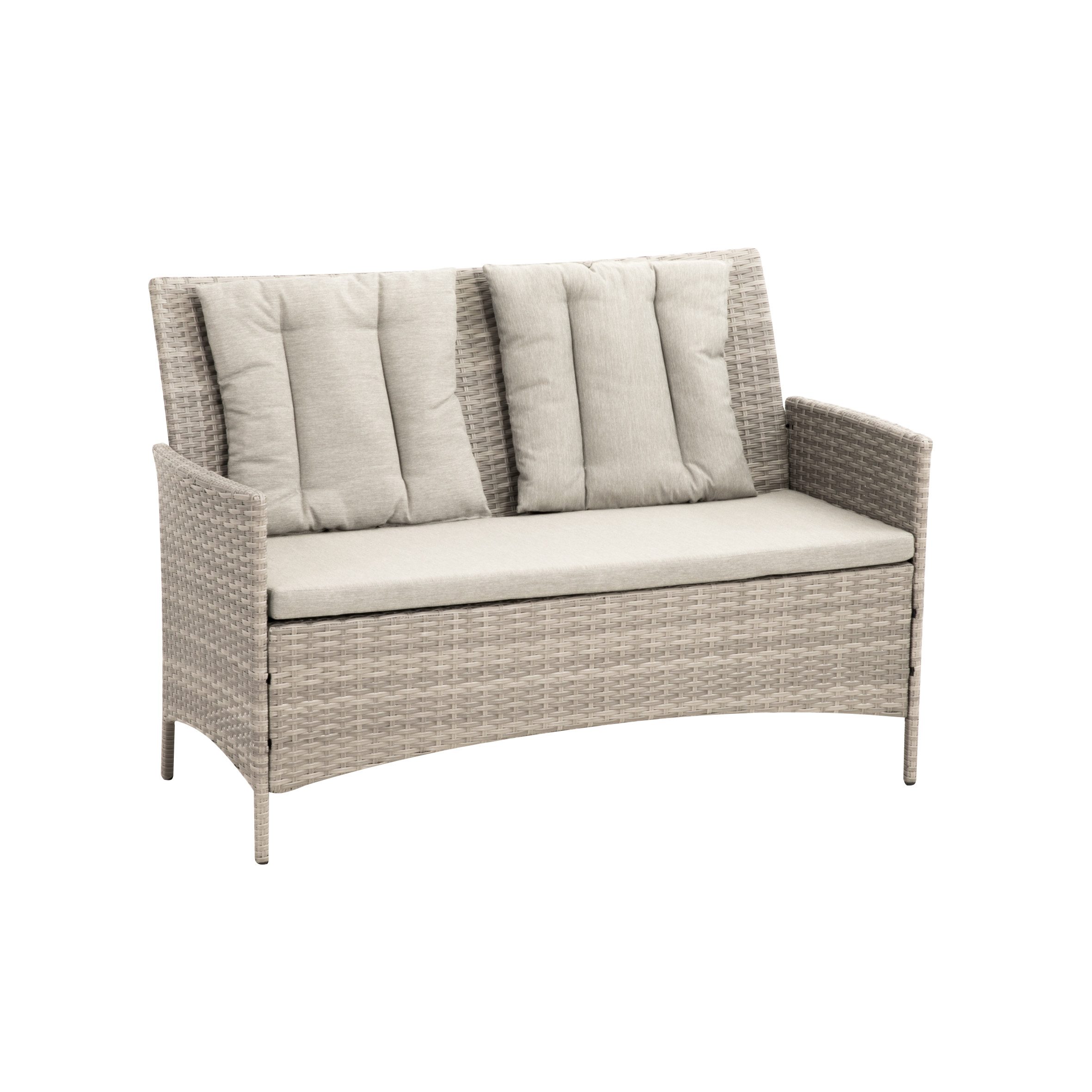 Greemotion Sitzgruppe Rattan Garten Outdoor [Wien] Gartensitzgruppe 4-Perso günstig online kaufen