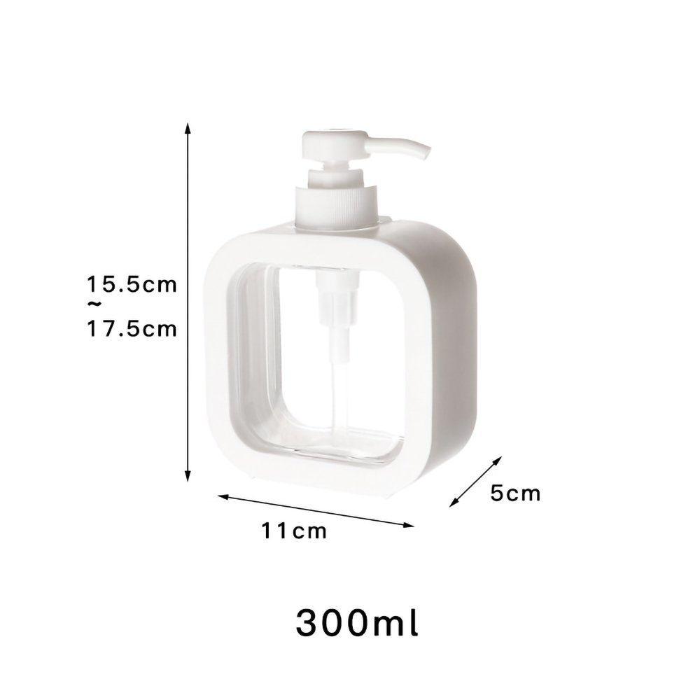 GelldG Seifenspender Seifenspender, Weiß(300ML, 500ML) wasserdichten Etiketten mit Pumpe und Spender